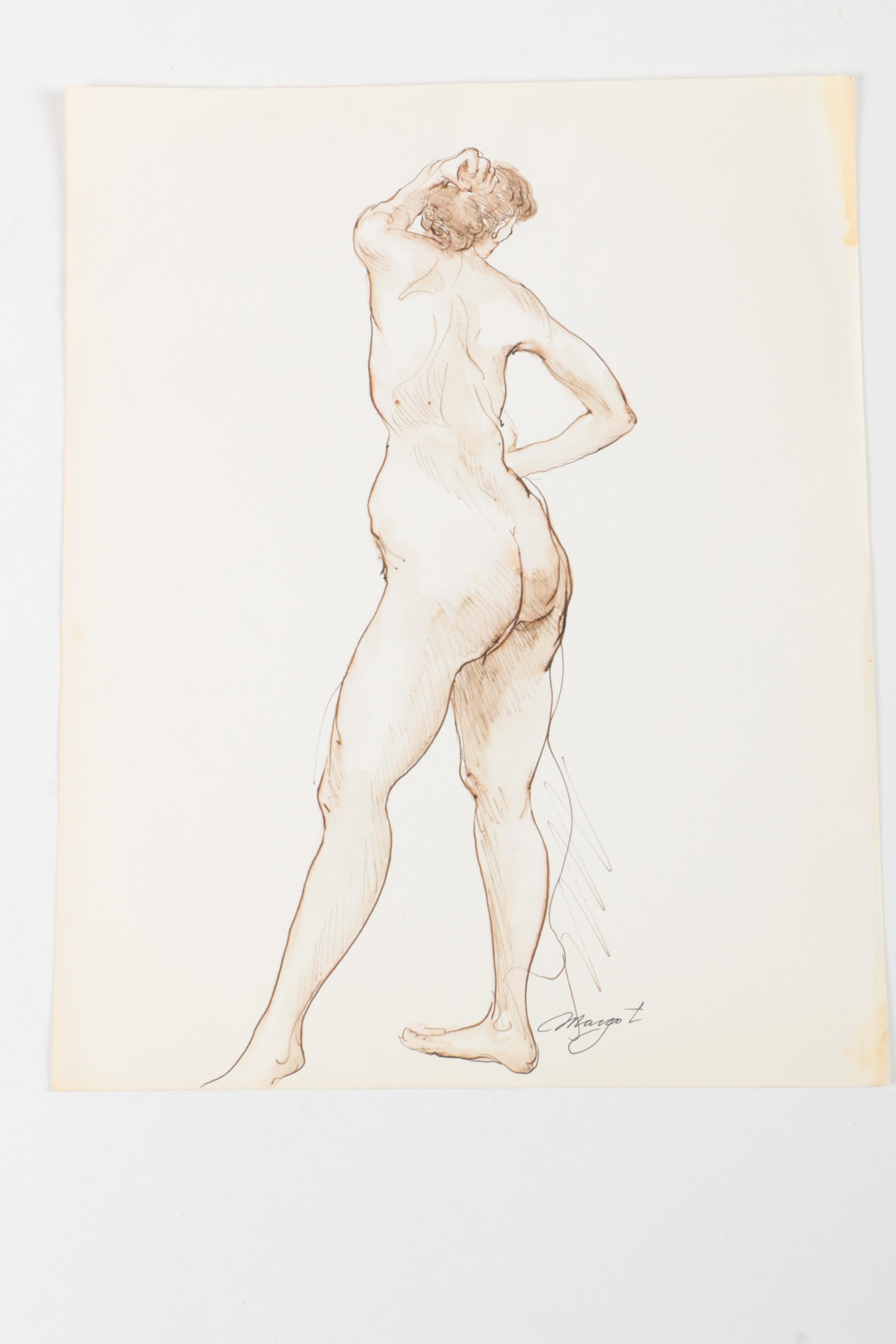 Margot Ilaszczat Nude Figure Drawings