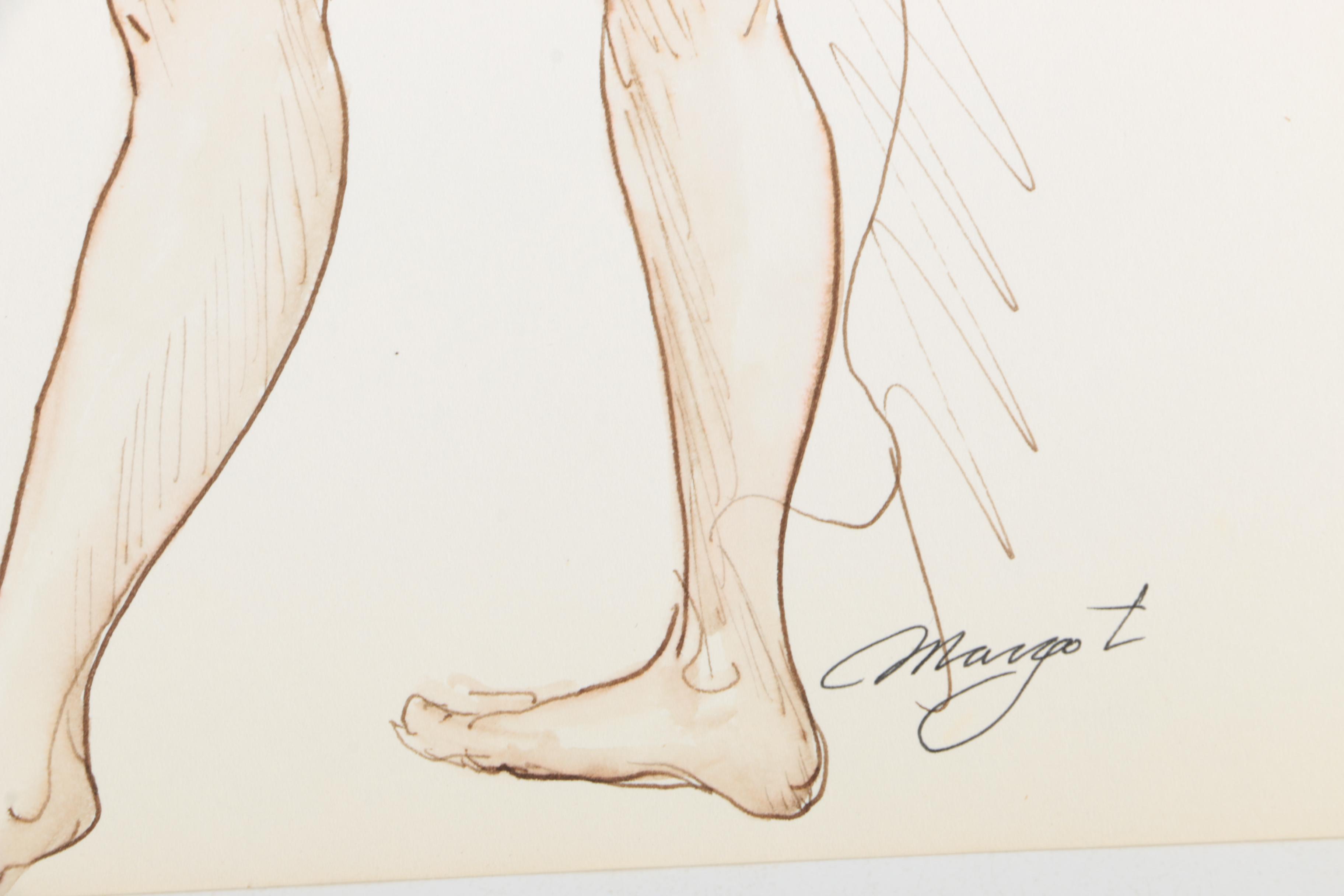 Margot Ilaszczat Nude Figure Drawings