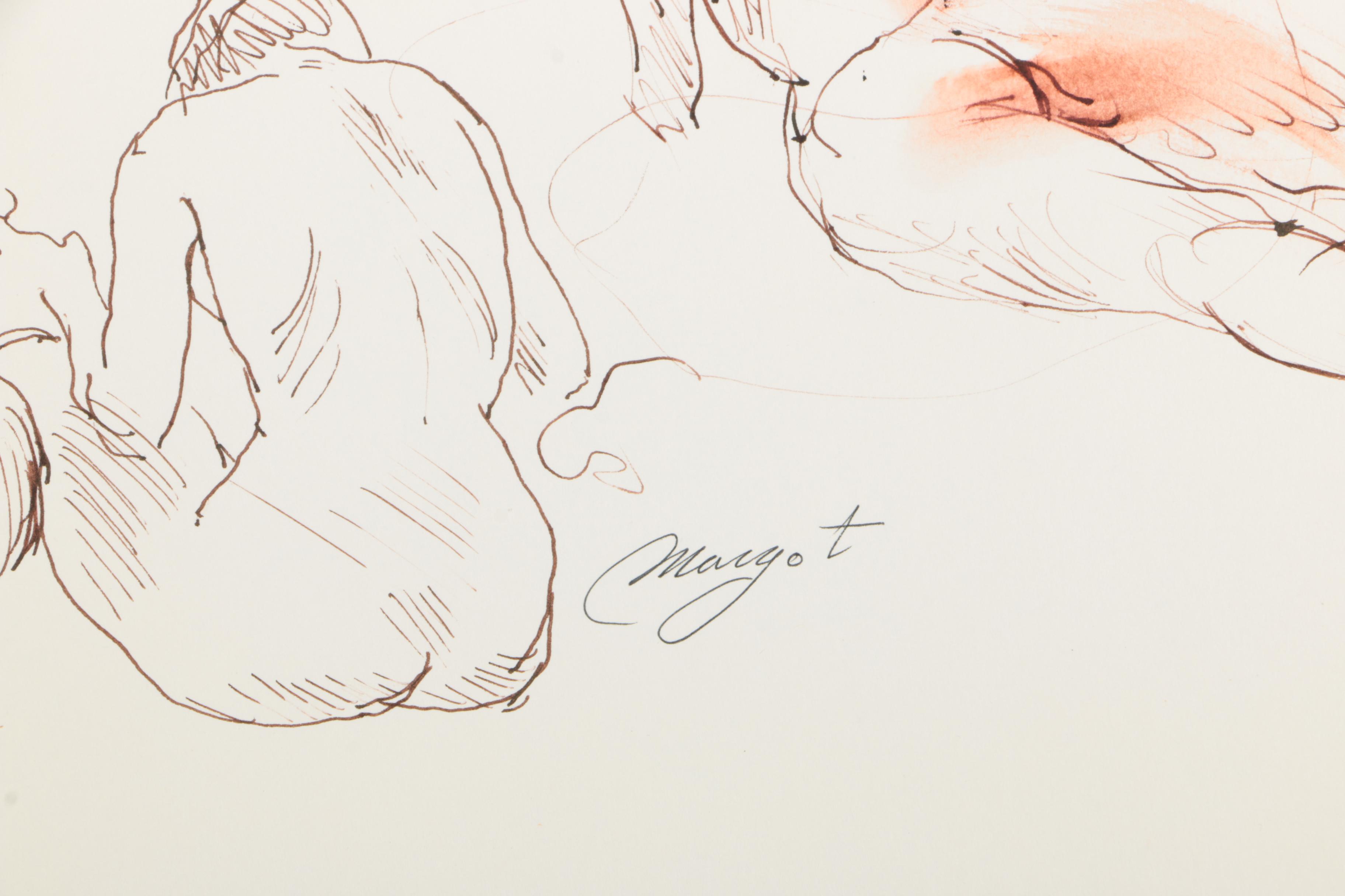 Margot Ilaszczat Nude Figure Drawings