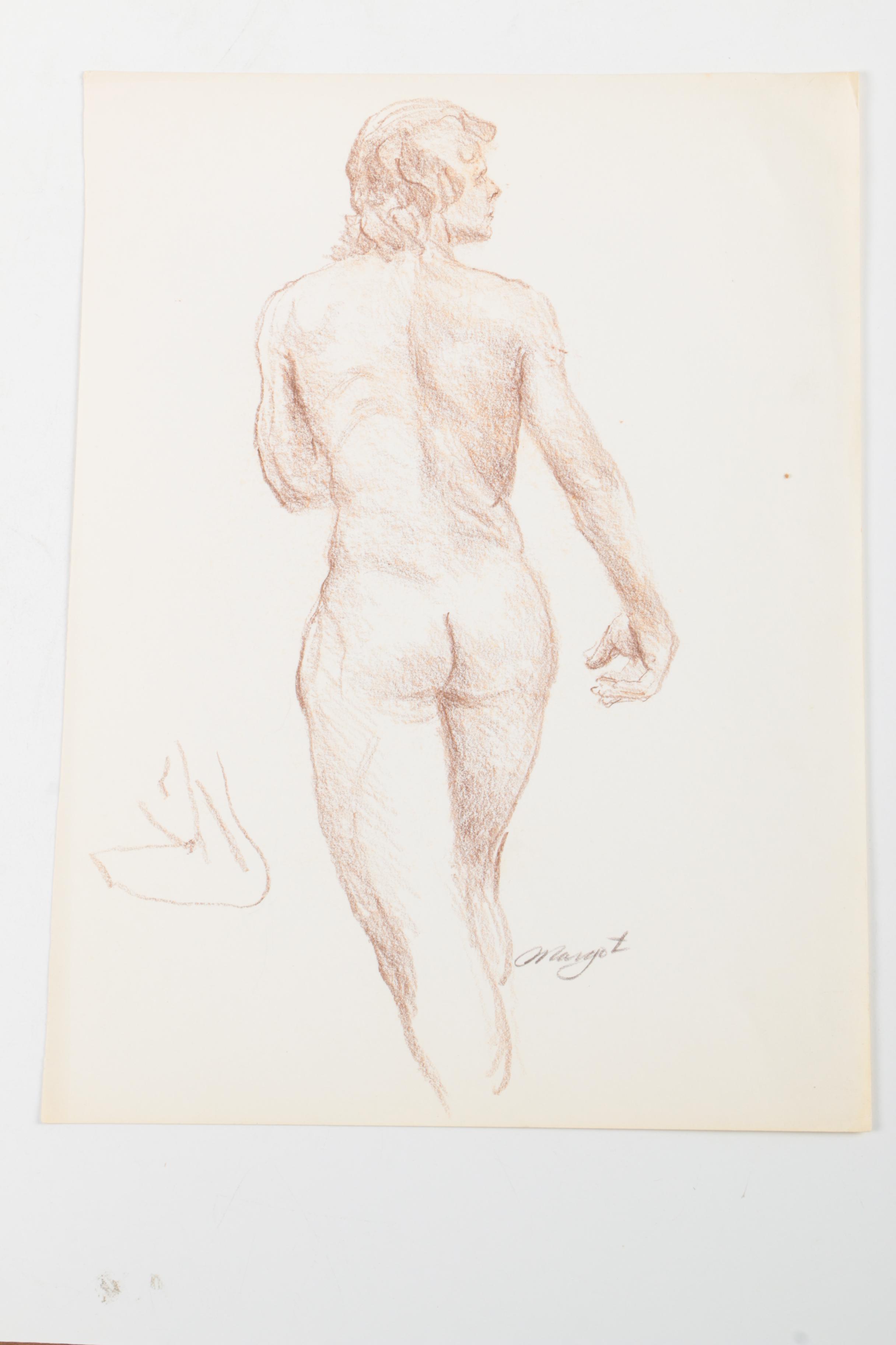 Margot Ilaszczat Nude Figure Drawings