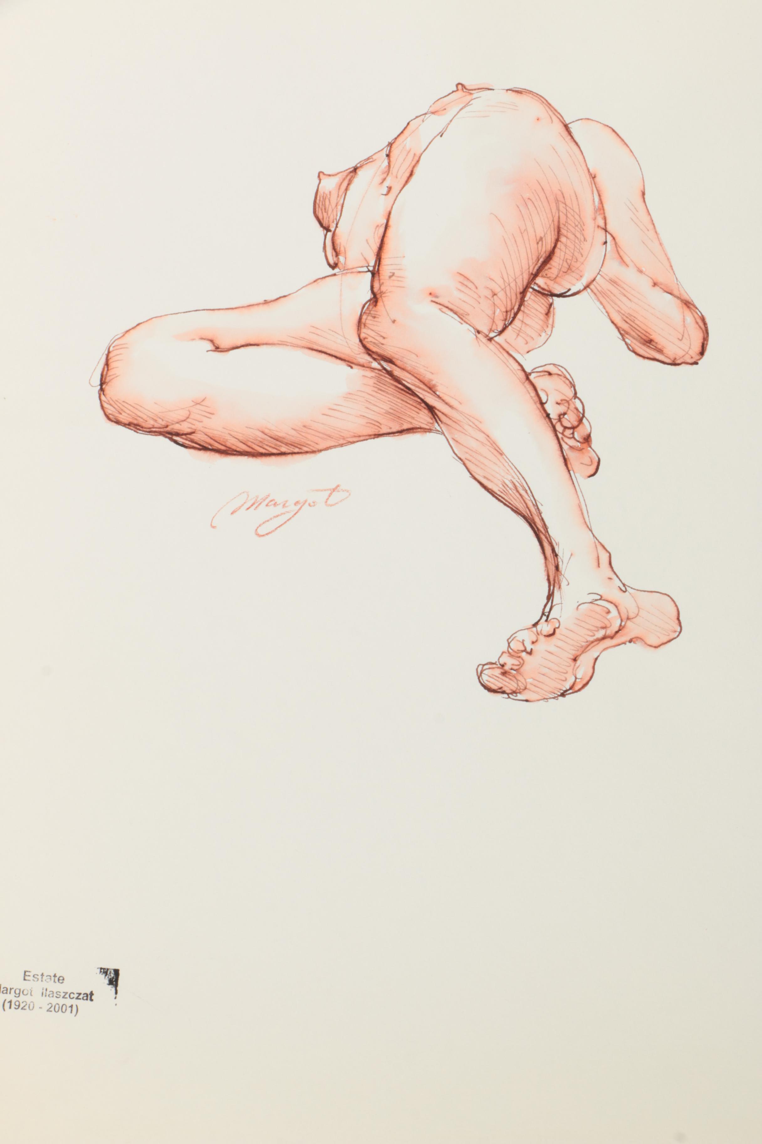 Margot Ilaszczat Nude Figure Drawings
