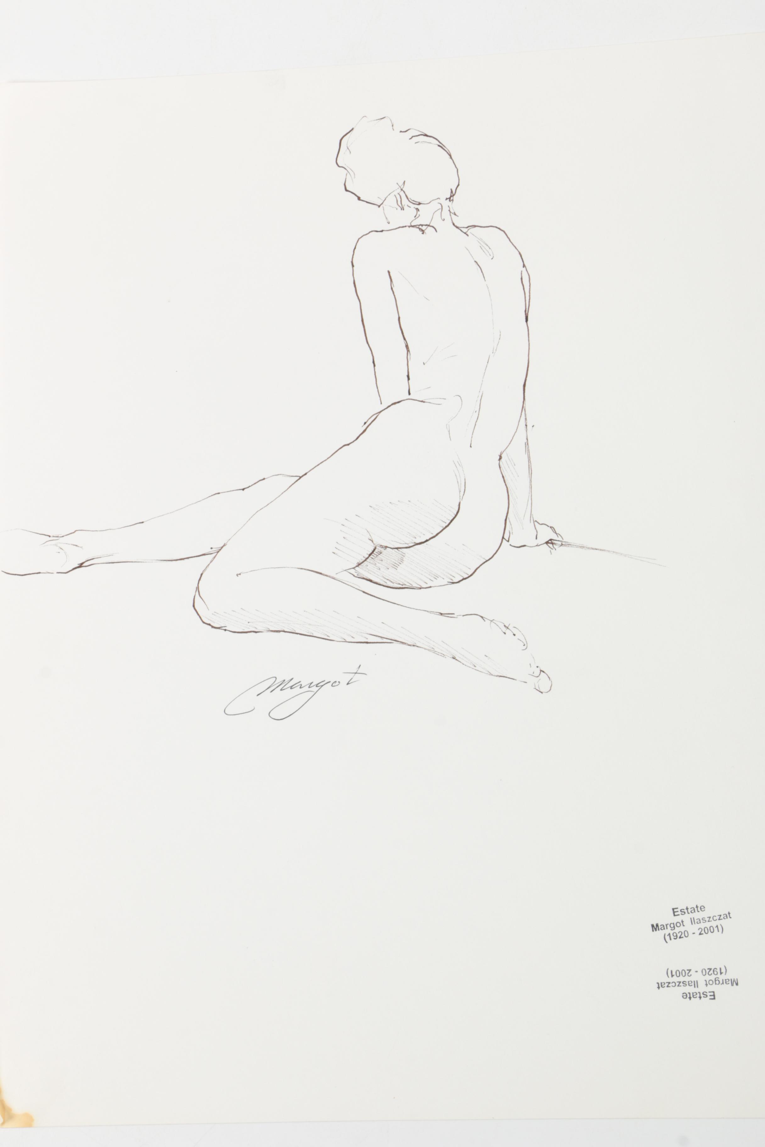 Margot Ilaszczat Nude Figure Drawings