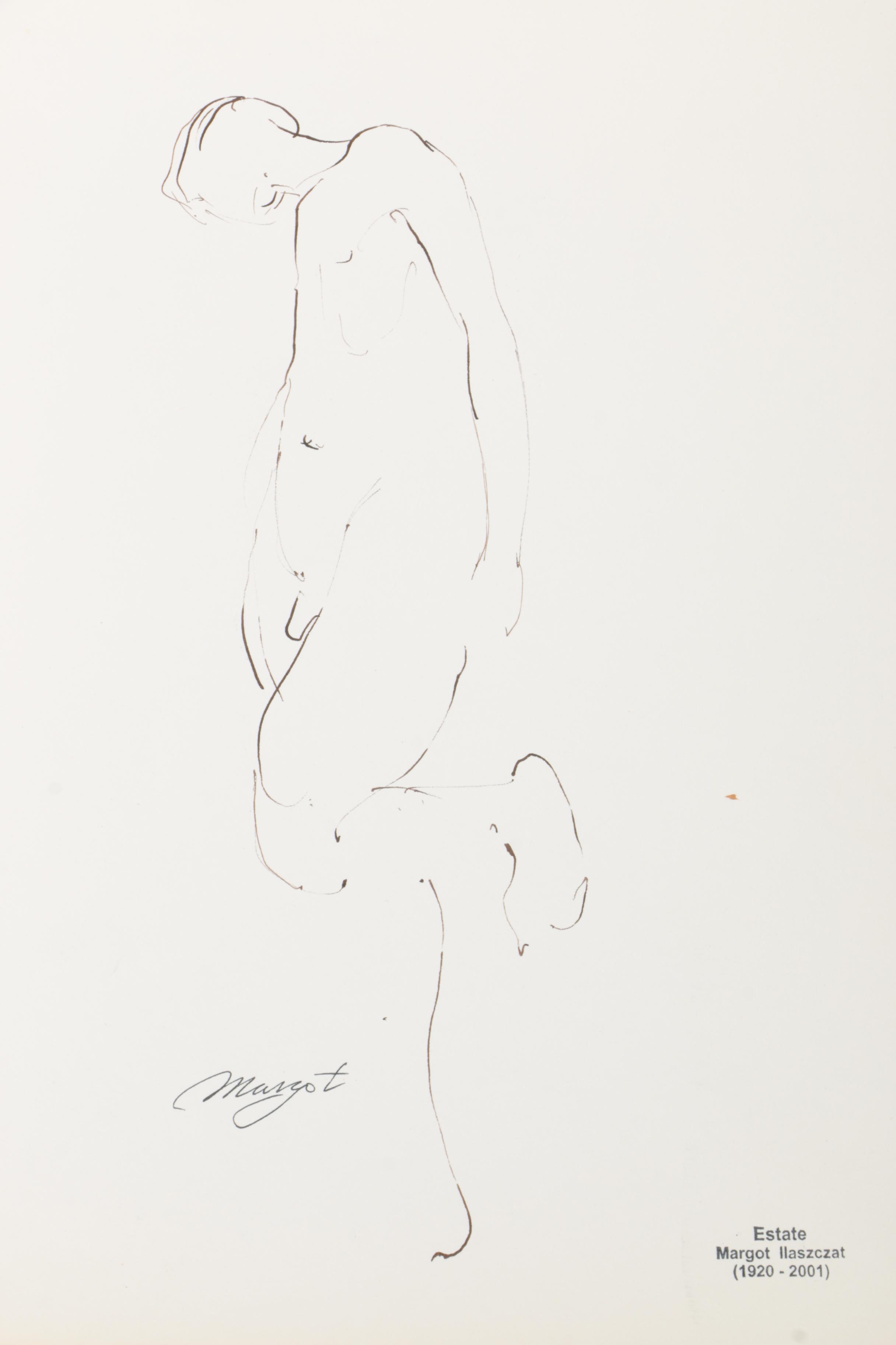 Margot Ilaszczat Nude Figure Drawings