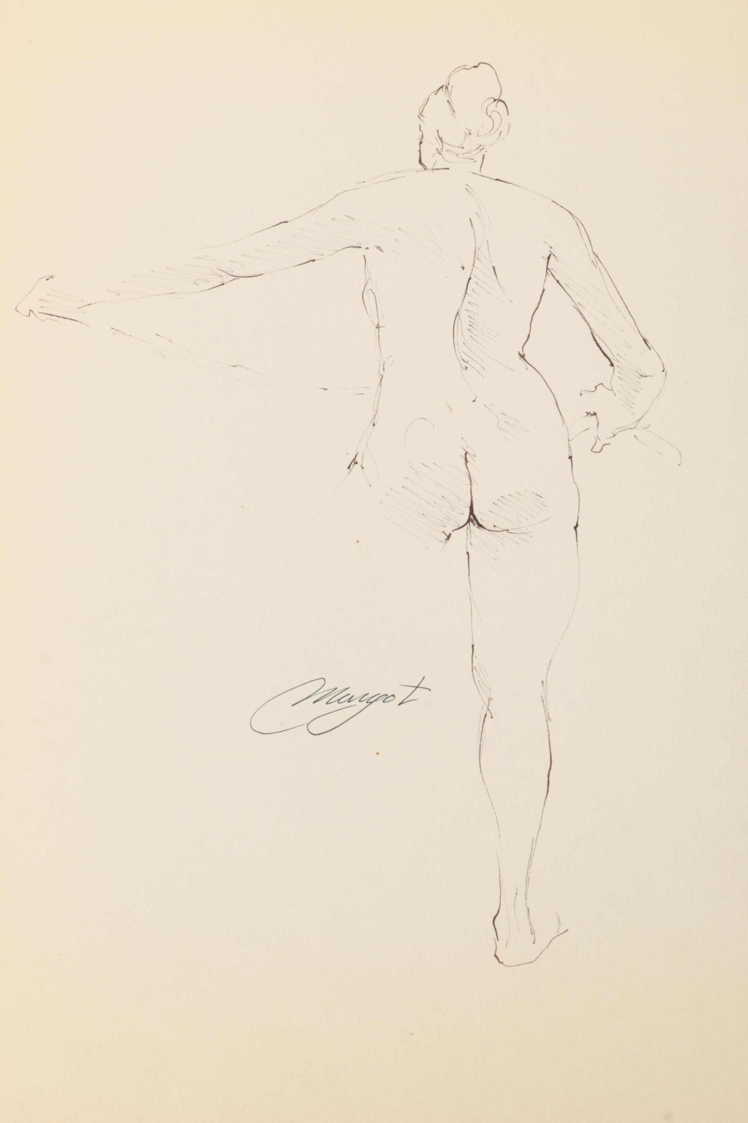 Margot Ilaszczat Nude Figure Drawings