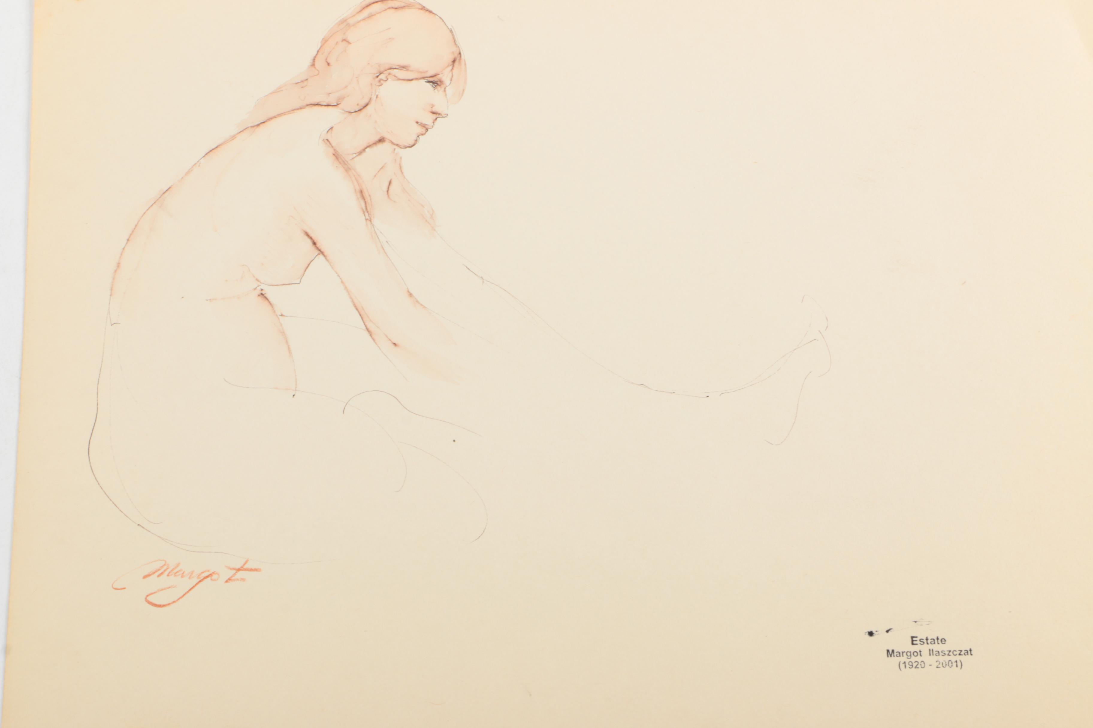 Margot Ilaszczat Nude Figure Drawings