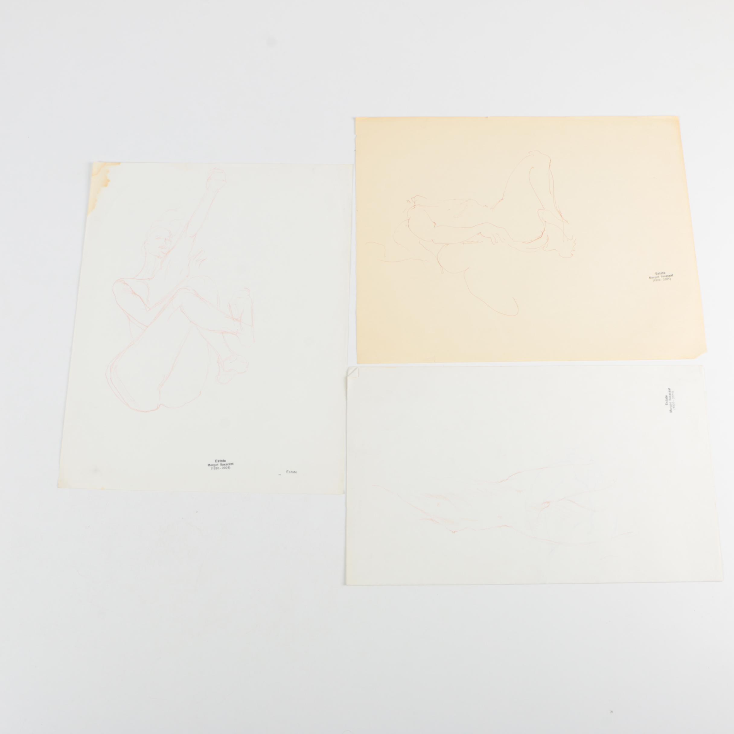 Margot Ilaszczat Nude Figure Drawings