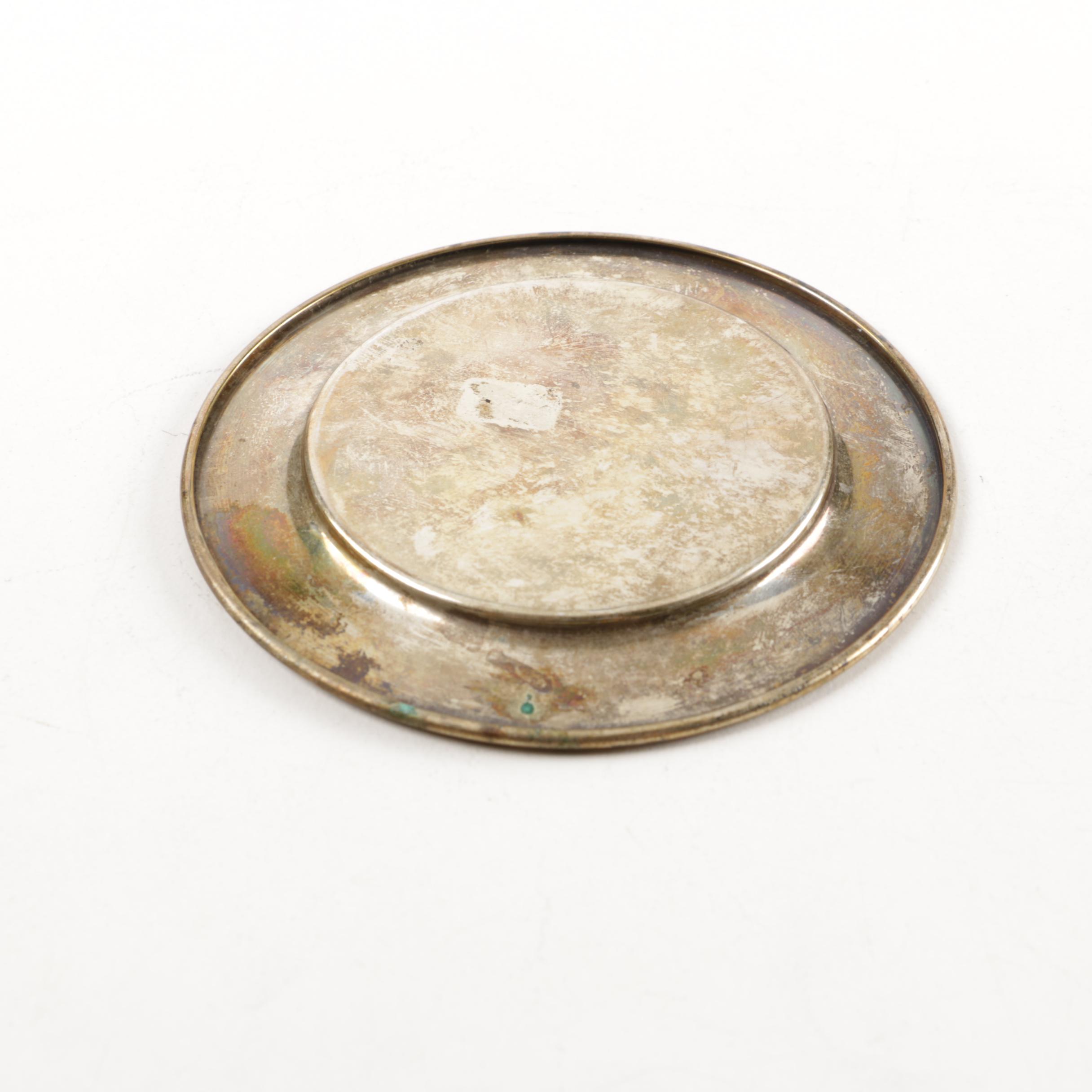 Silver Plate and Pewter Dishes with Dutch Tin