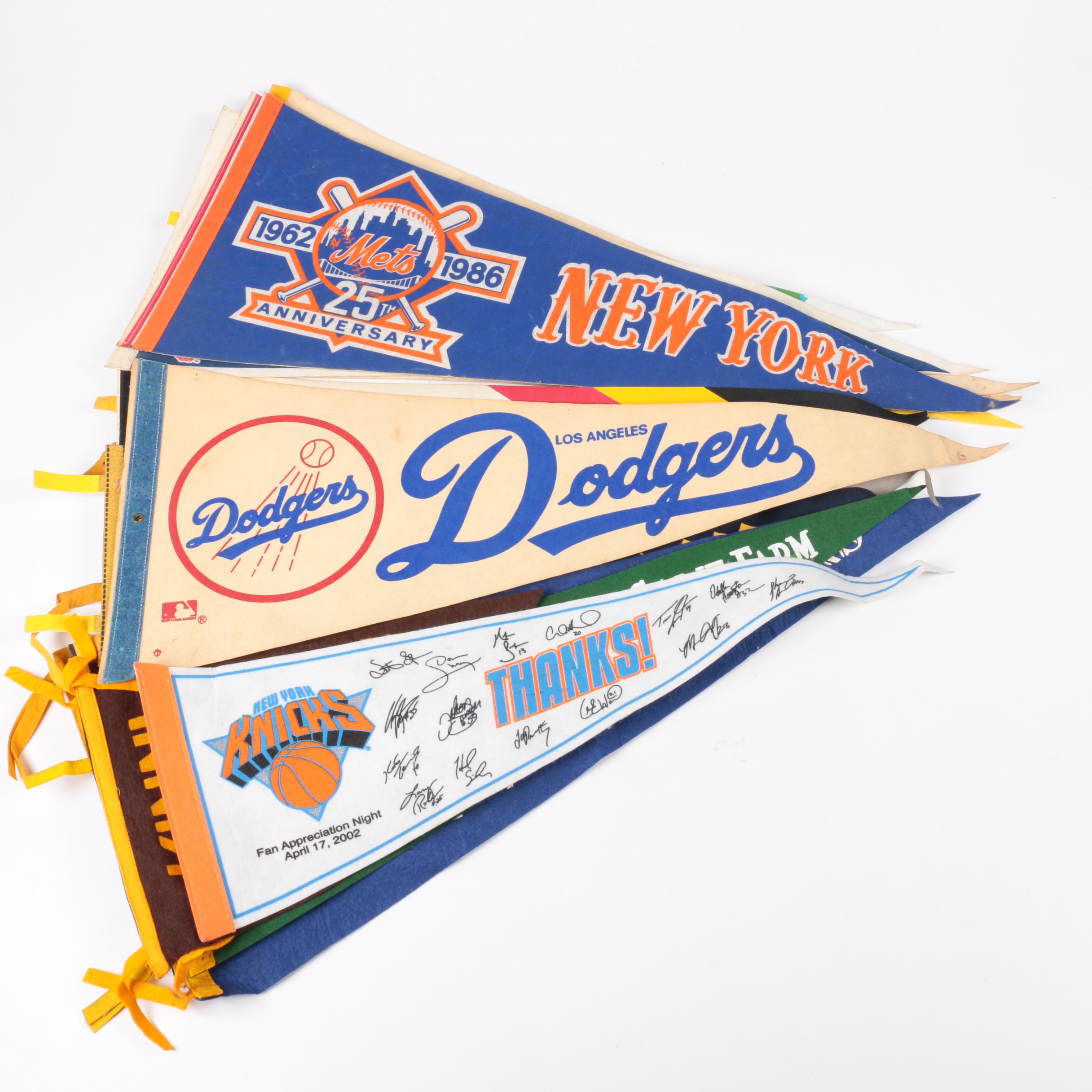 Vintage Sports and Parks Pennants