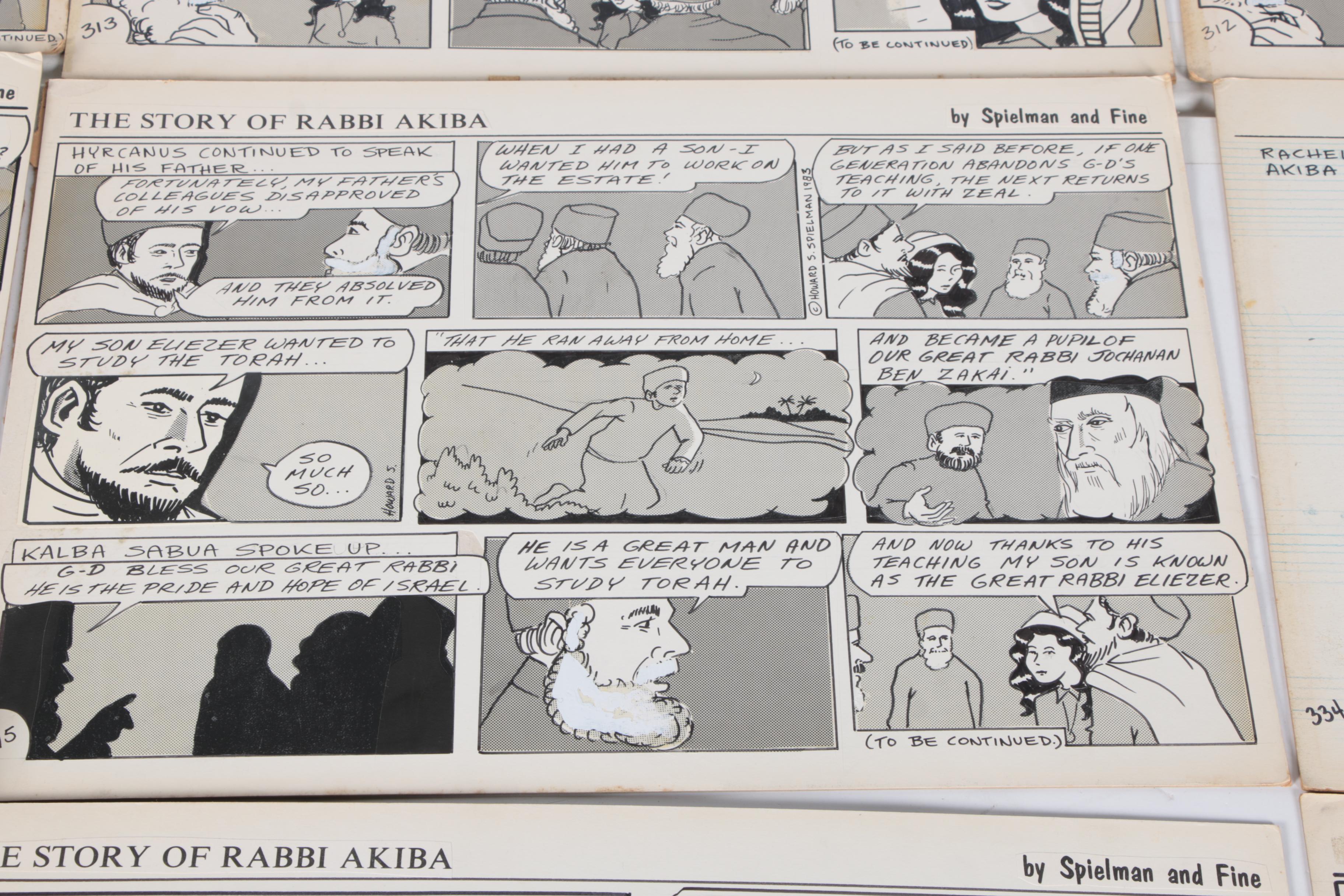"The Story of Rabbi Akiba" Spielman and Fine Comic Strips