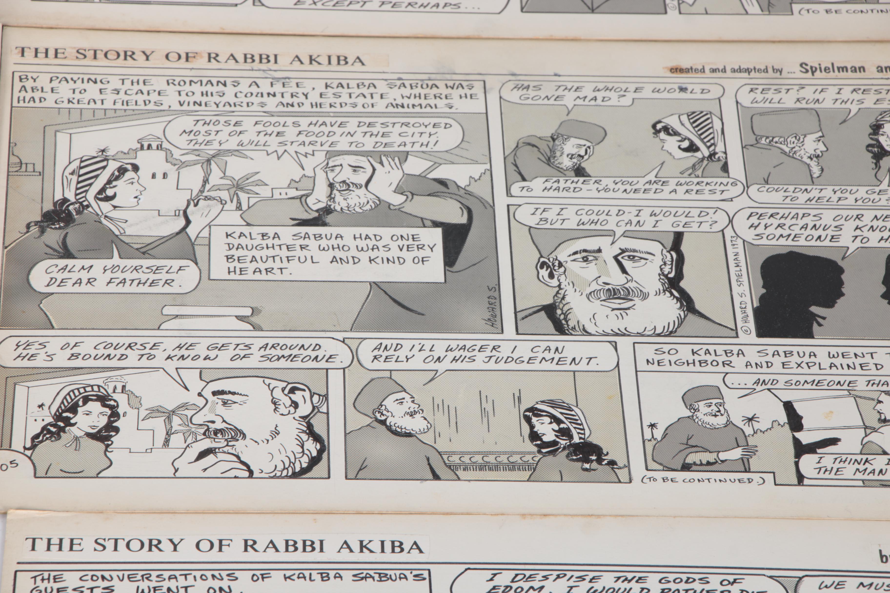 "The Story of Rabbi Akiba" Spielman and Fine Comic Strips