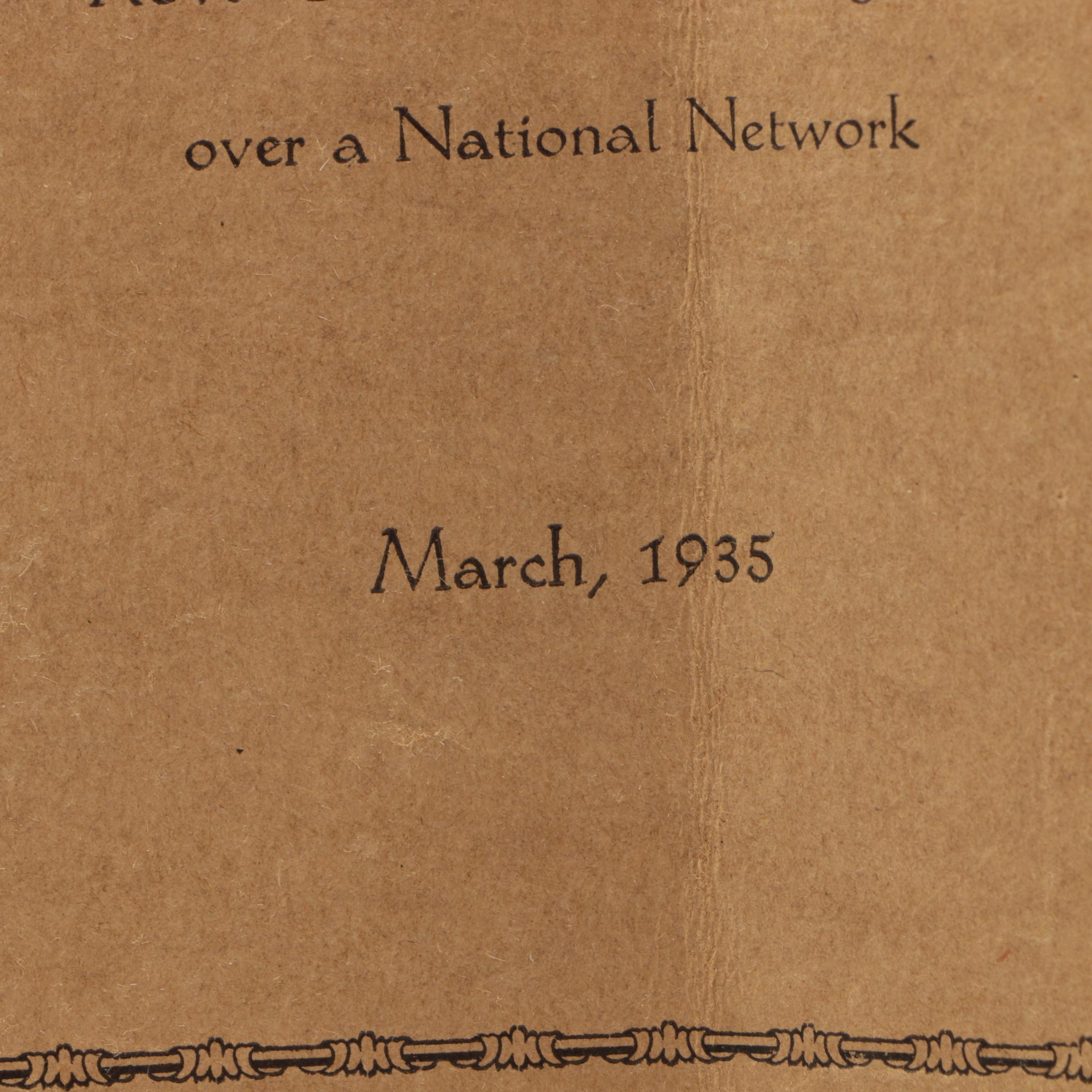 1935 "A Series of Lectures on Social Justice"