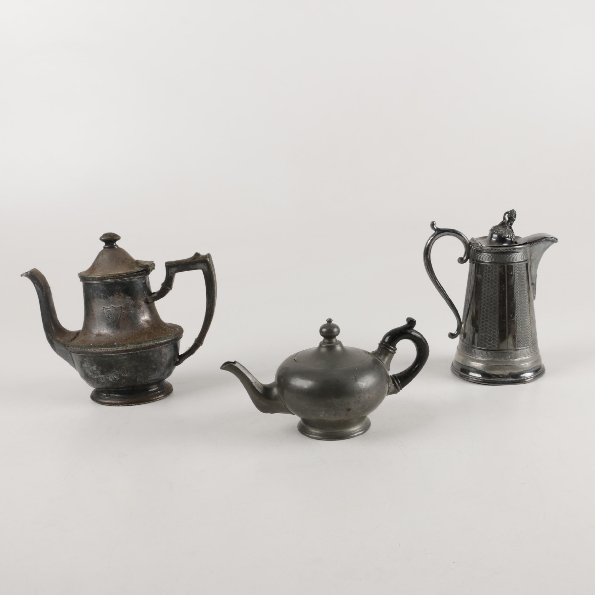 Silver-Plated Coffee and Teapots Including James Dixon & Son