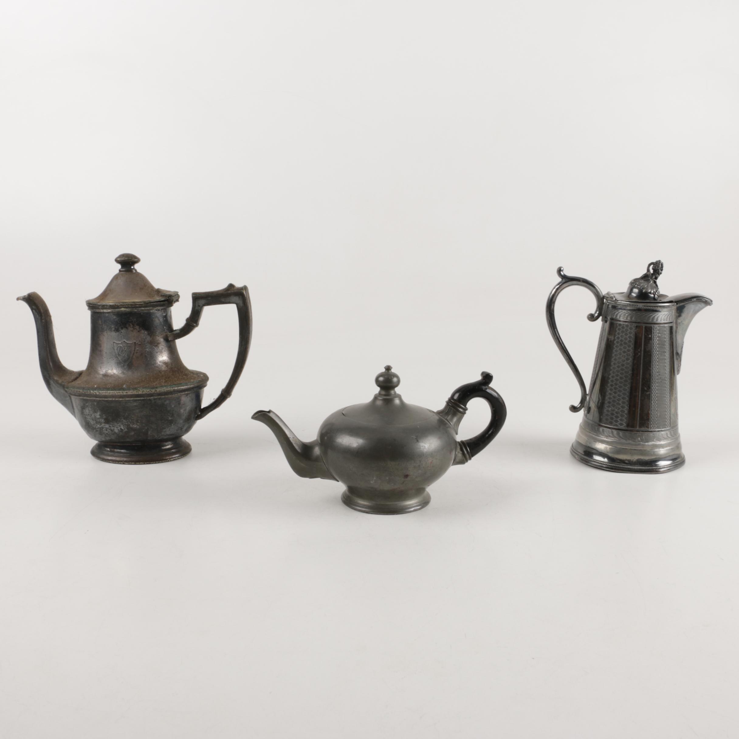 Silver-Plated Coffee and Teapots Including James Dixon & Son