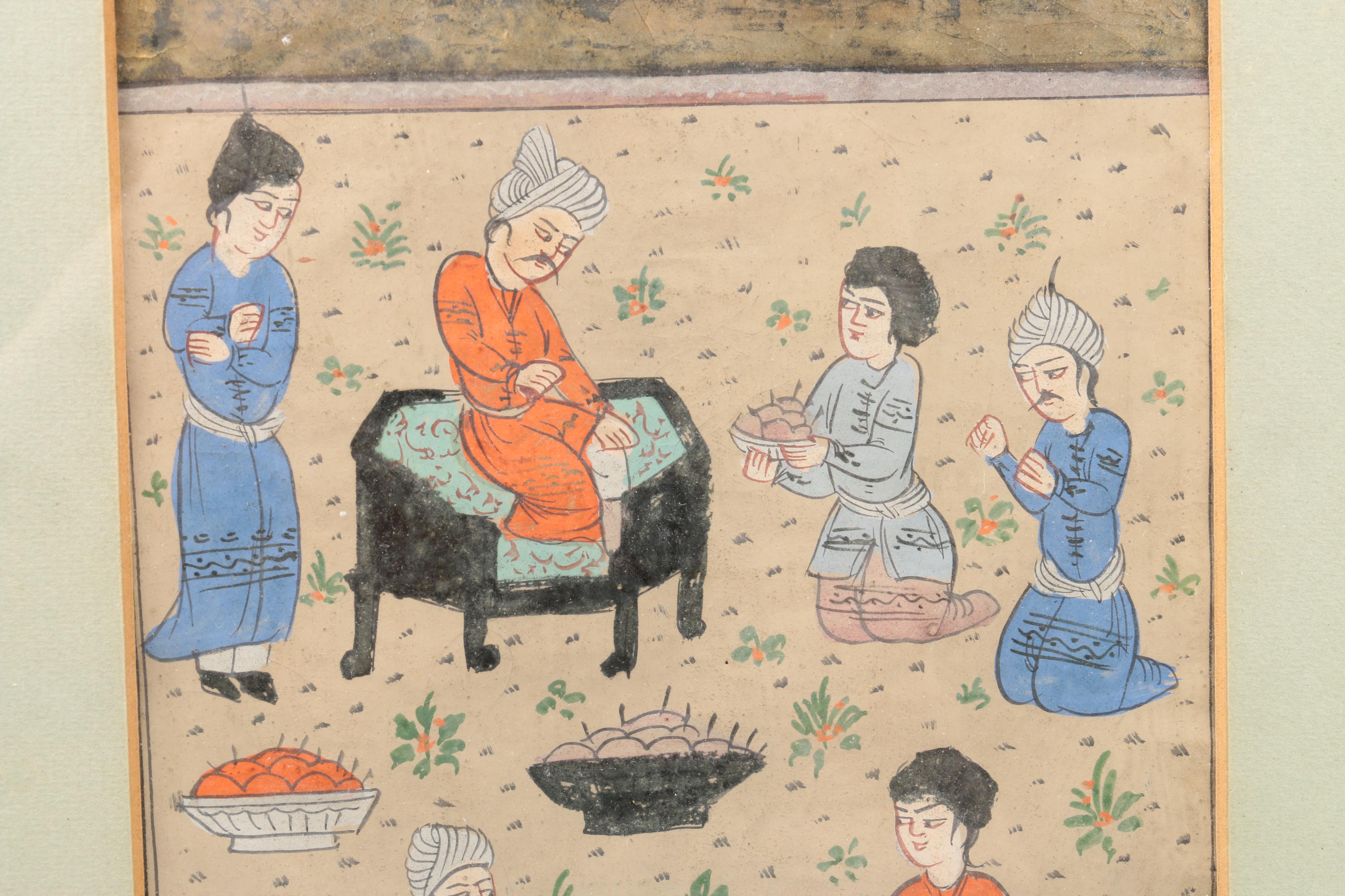 Indo-Persian Style Gouache Paintings on Paper