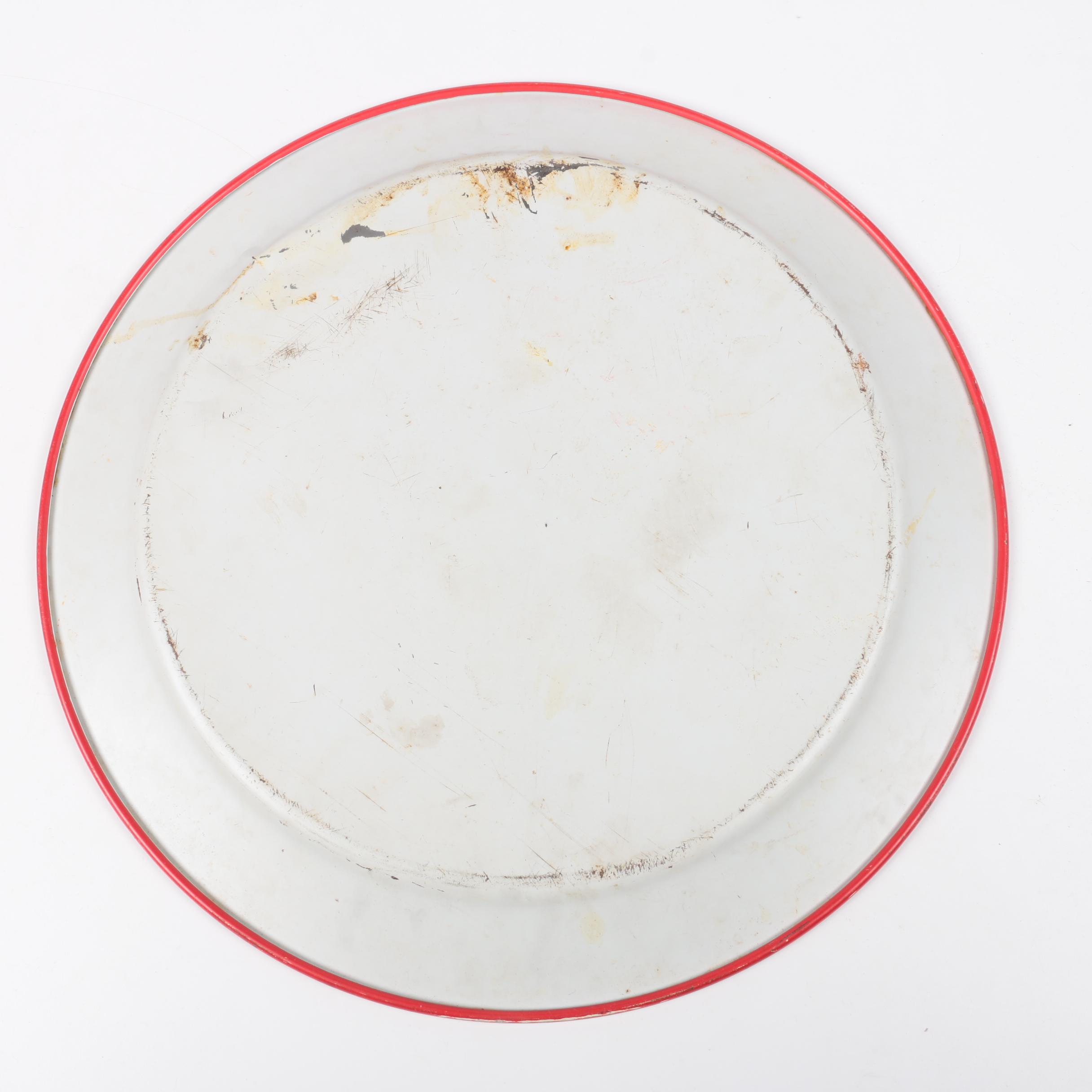 Vintage Metal Trays with Grilling Theme