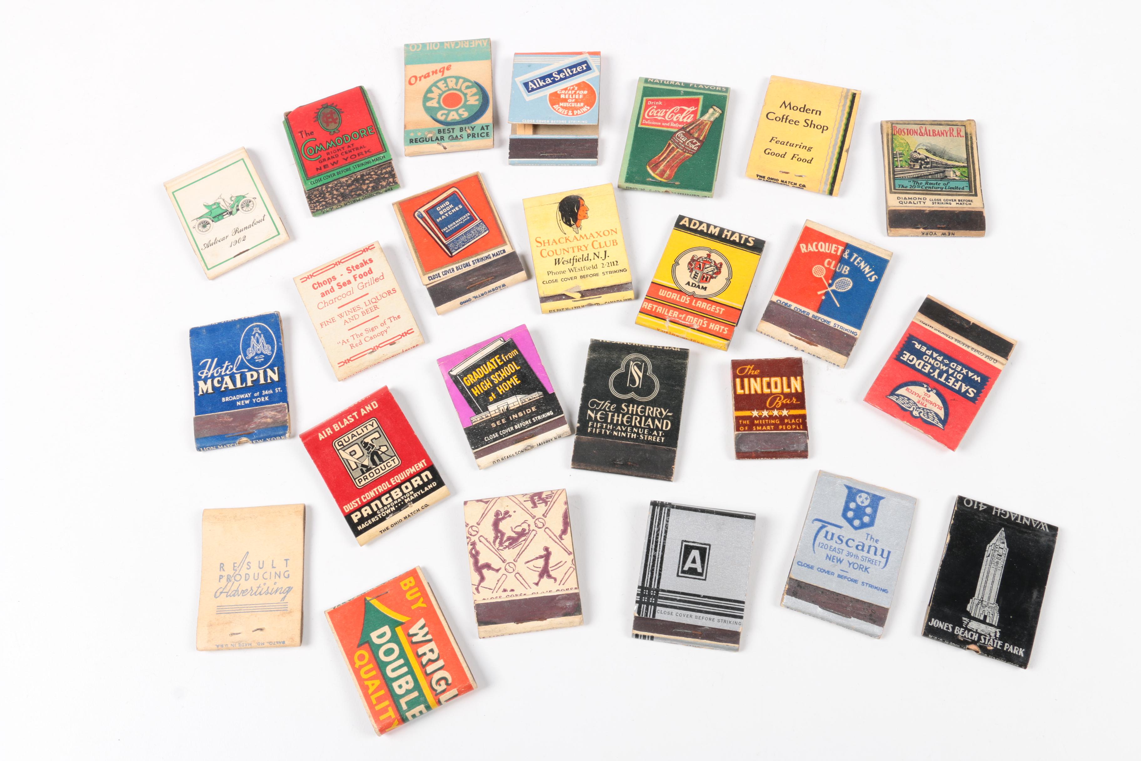 Assorted Vintage Matchbooks