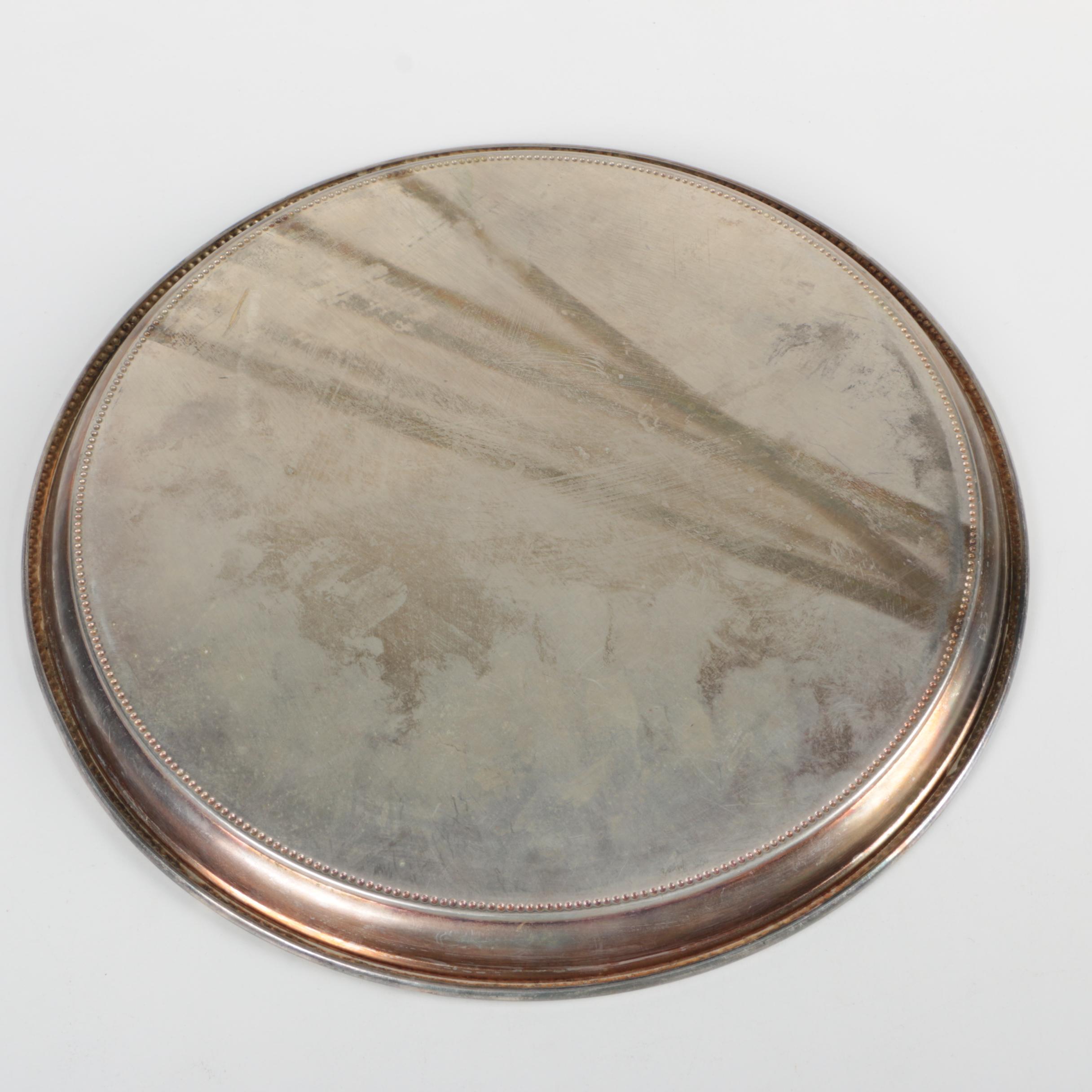 Pewter Candlesticks and Other Assorted Metal Decor