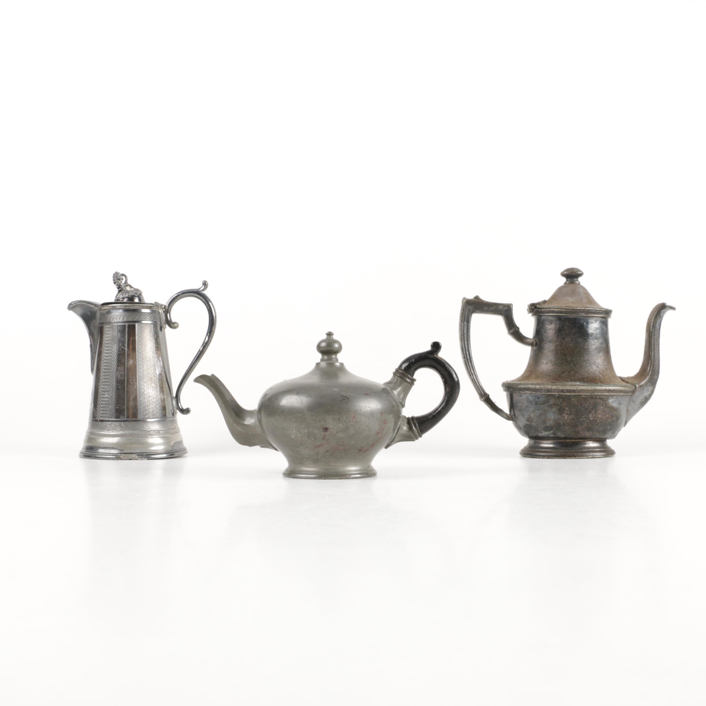 Silver-Plated Coffee and Teapots Including James Dixon & Son