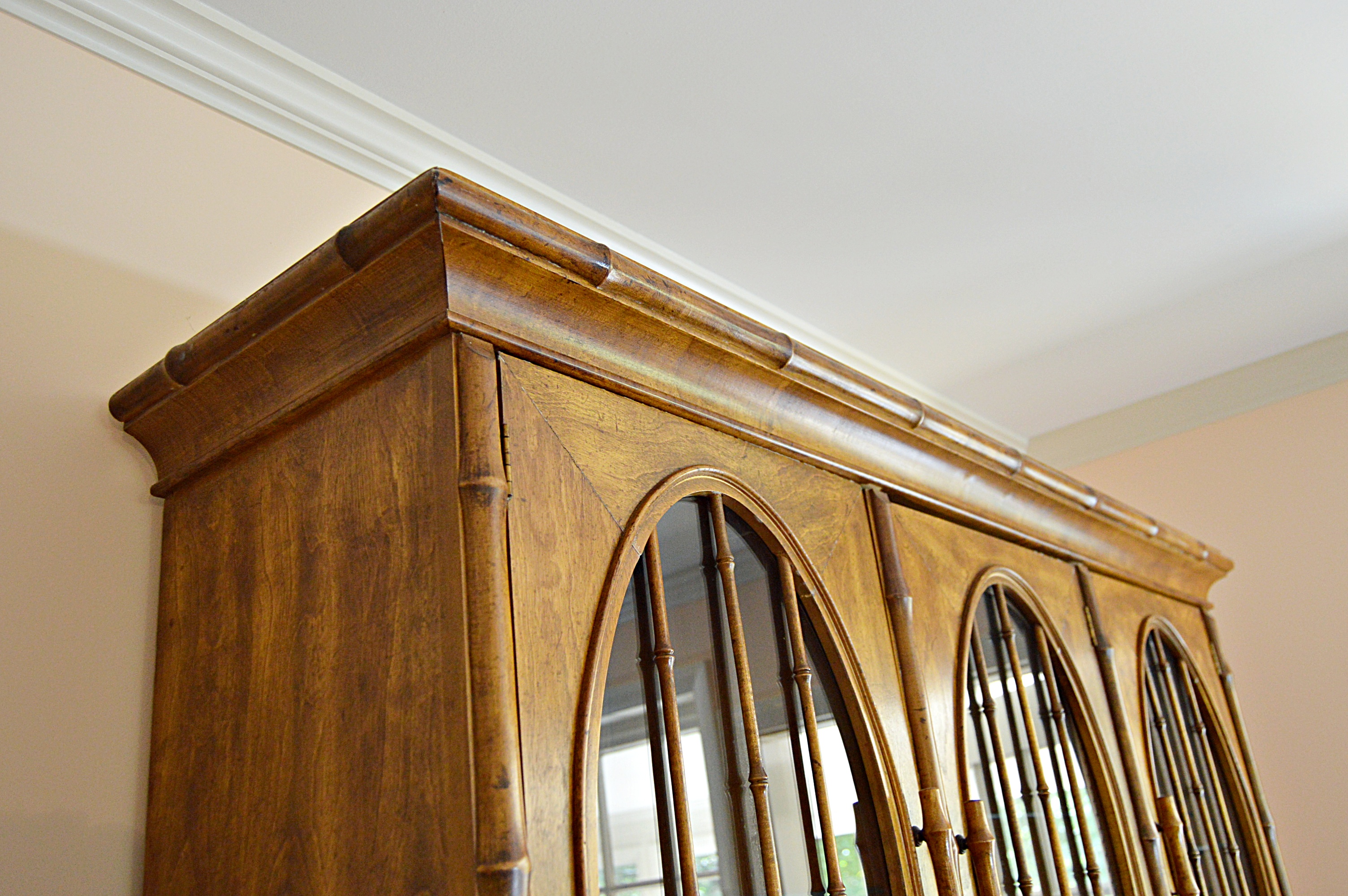 Mid Century American of Martinsville Bamboo and Wicker Buffet