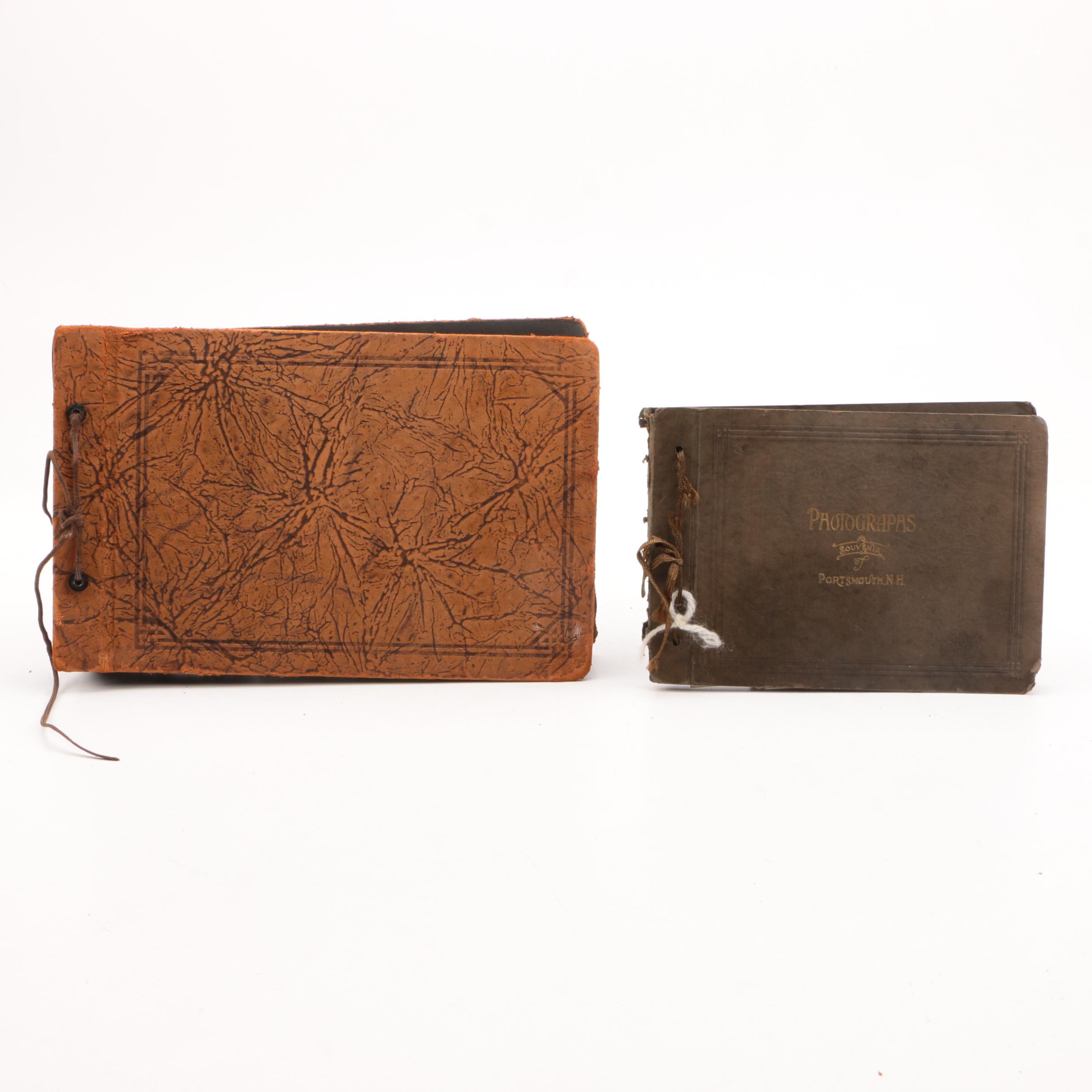 Vintage Leather Family Photo Books
