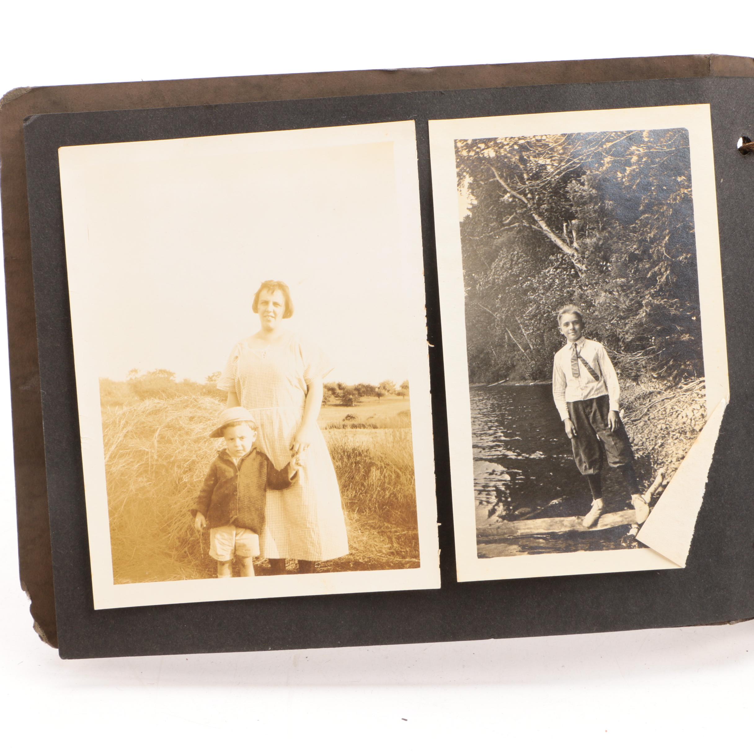Vintage Leather Family Photo Books