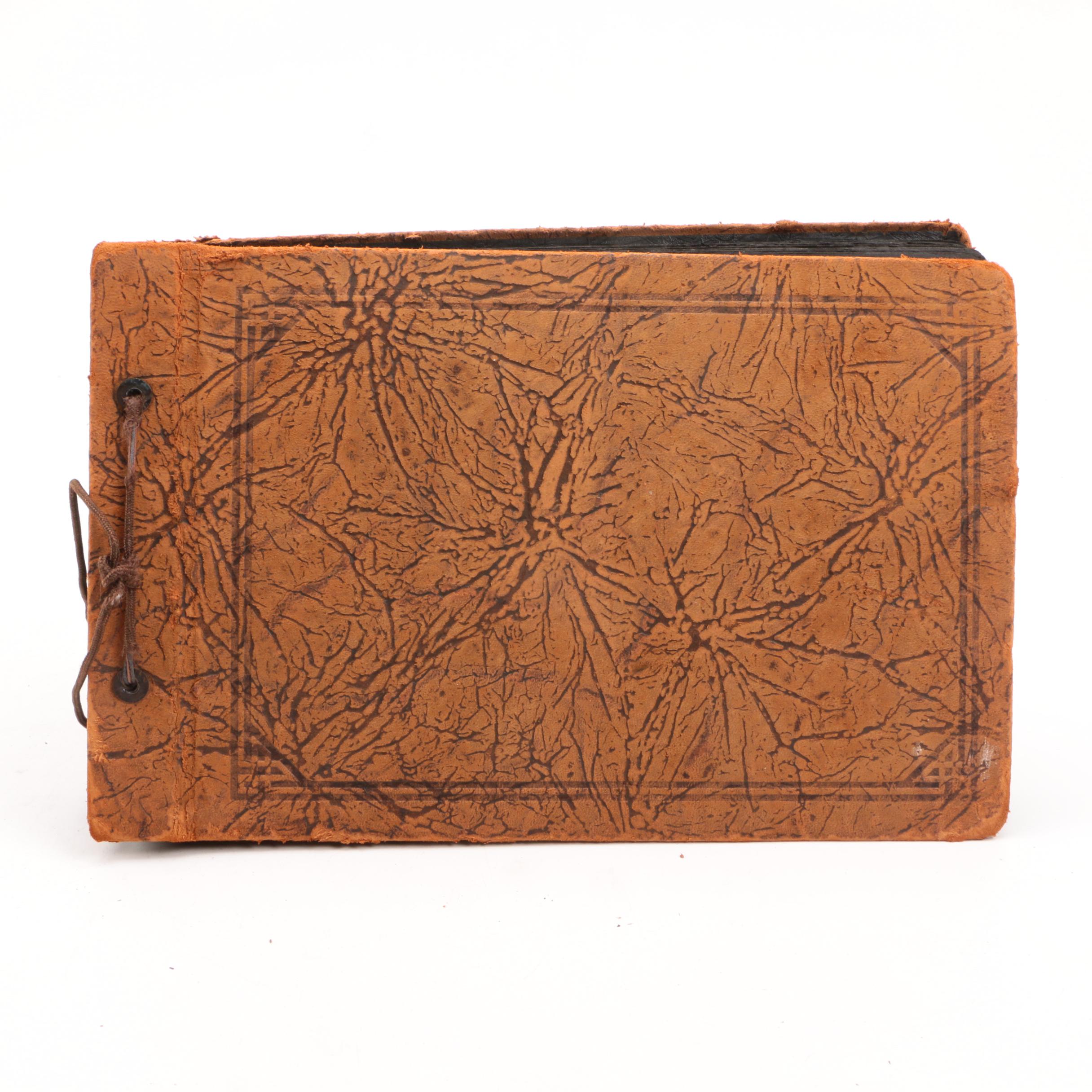 Vintage Leather Family Photo Books