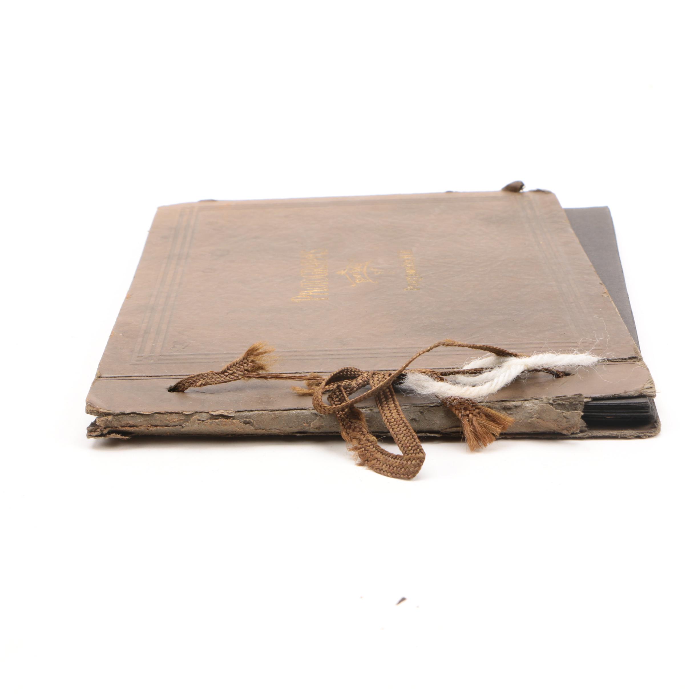 Vintage Leather Family Photo Books