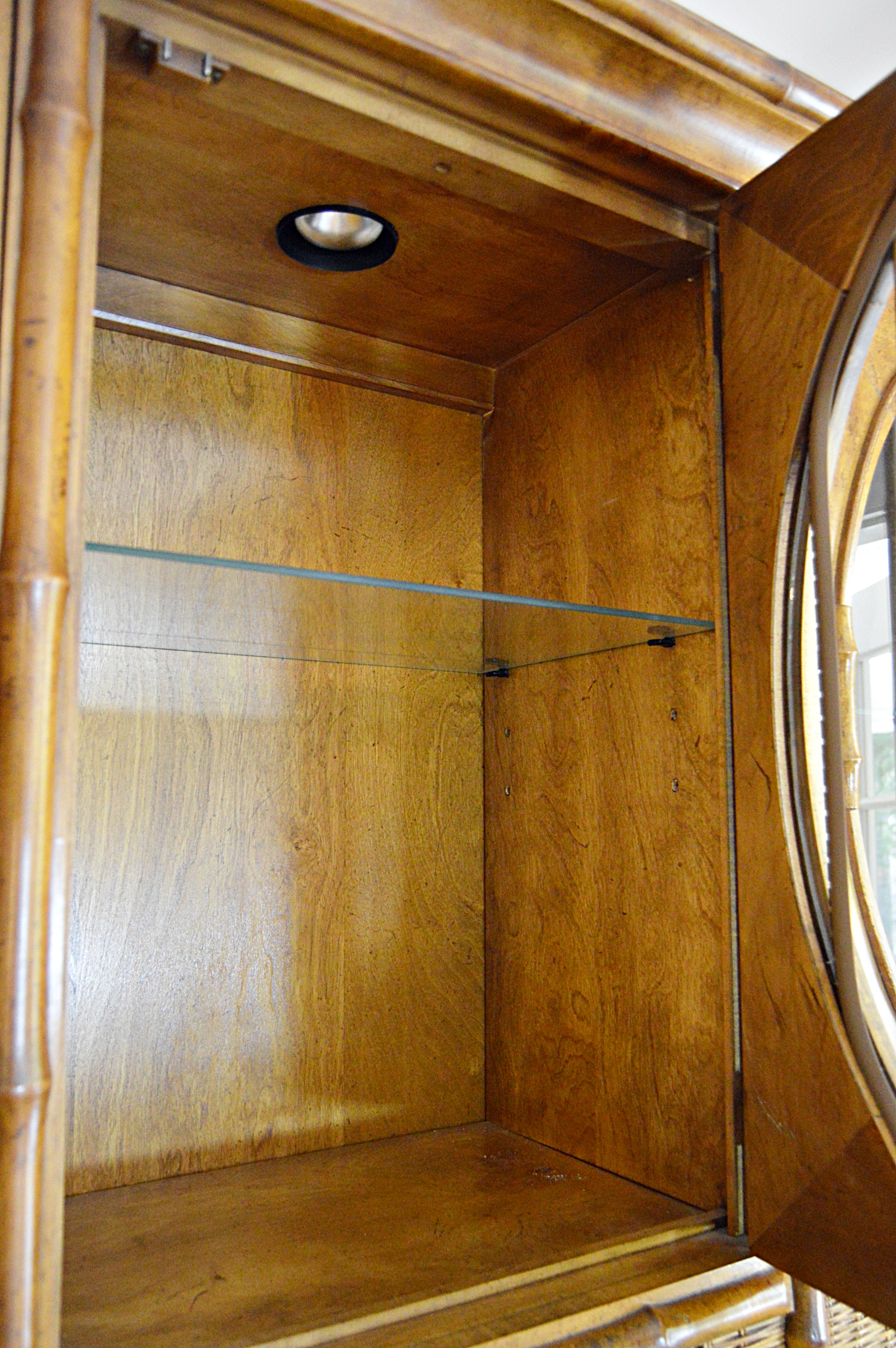 Mid Century American of Martinsville Bamboo and Wicker Buffet