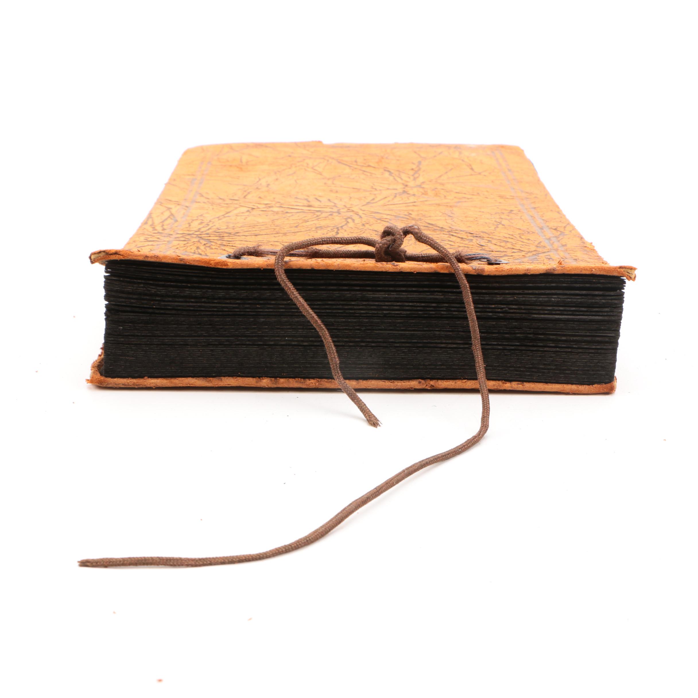 Vintage Leather Family Photo Books