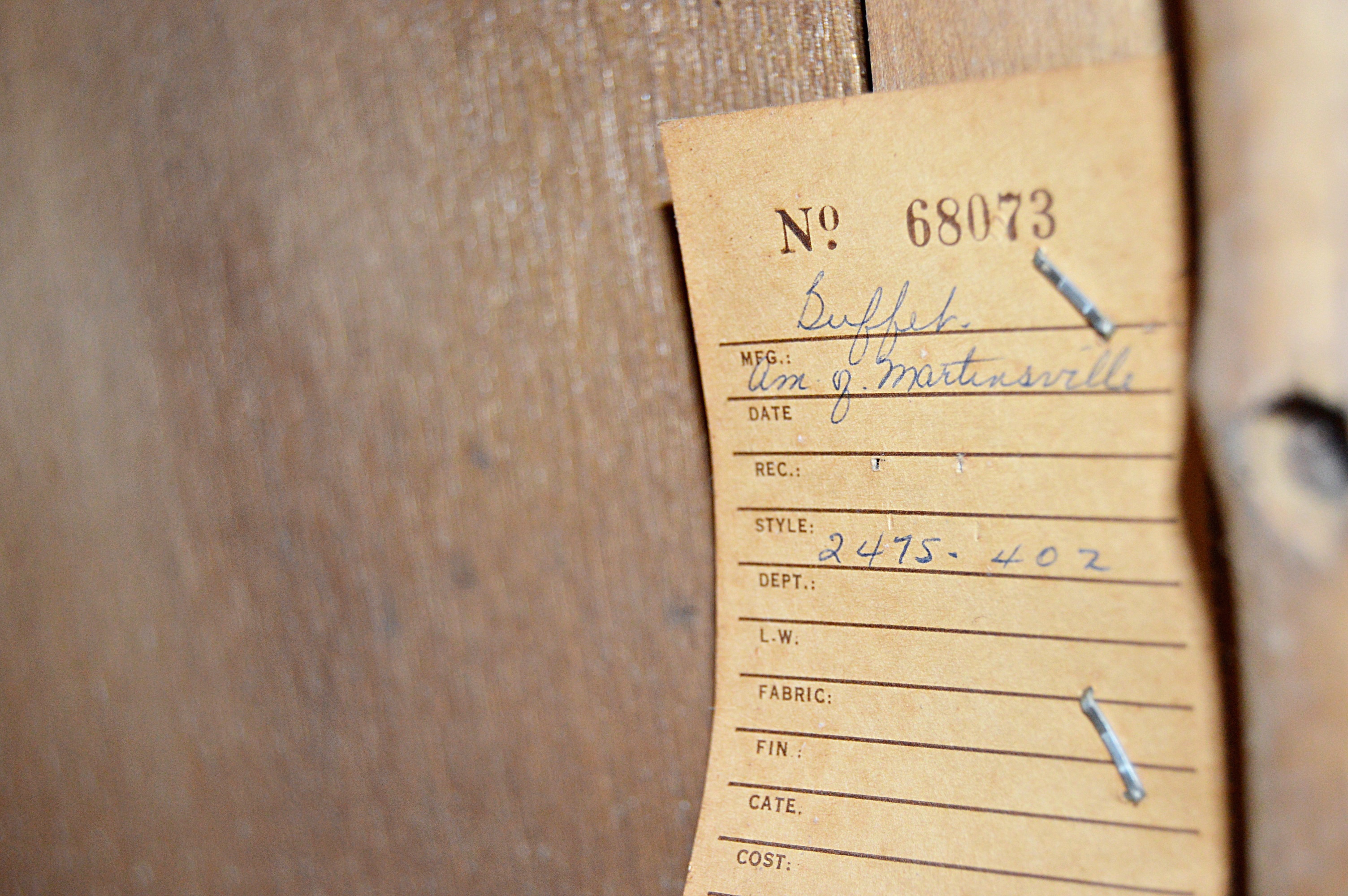 Mid Century American of Martinsville Bamboo and Wicker Buffet