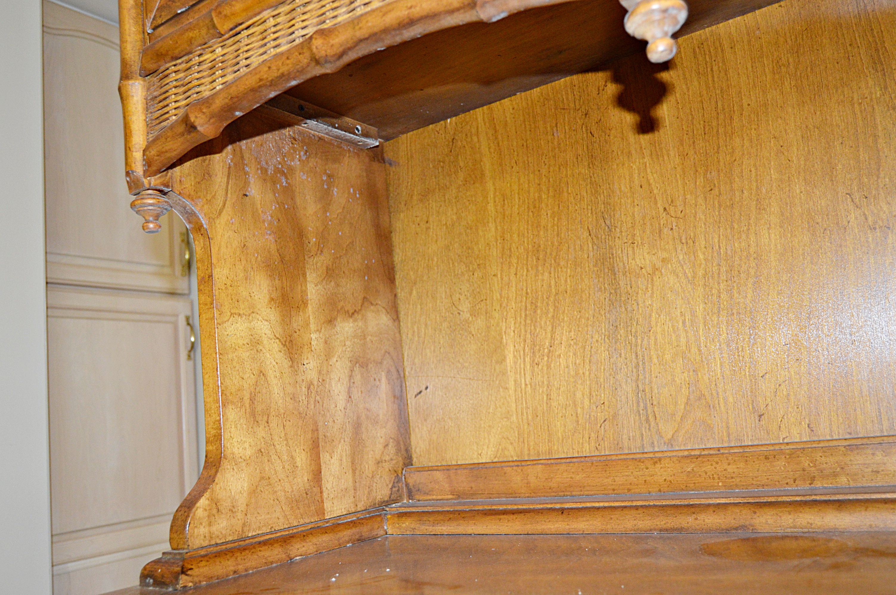 Mid Century American of Martinsville Bamboo and Wicker Buffet