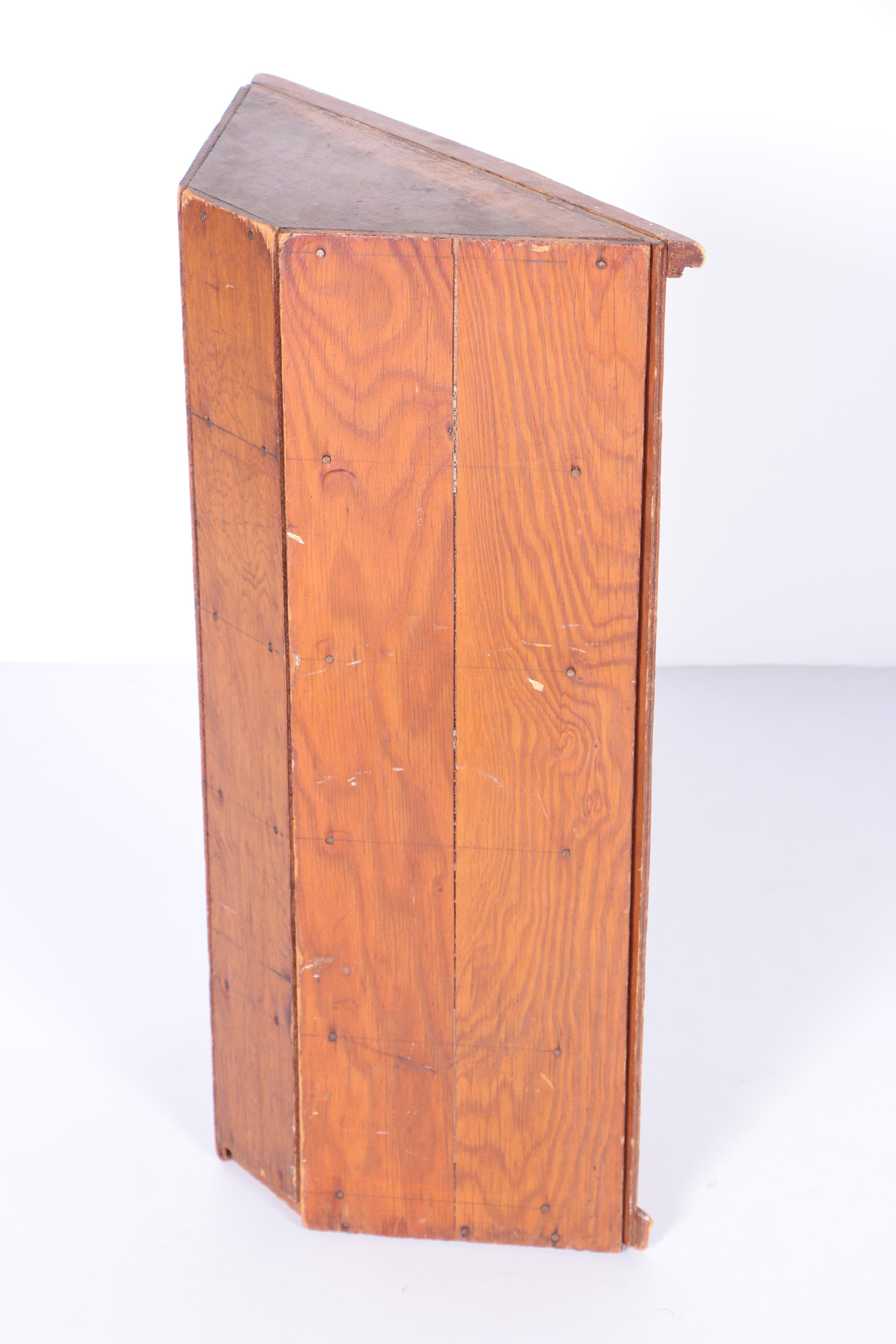 Vintage Pine Corner Cabinet