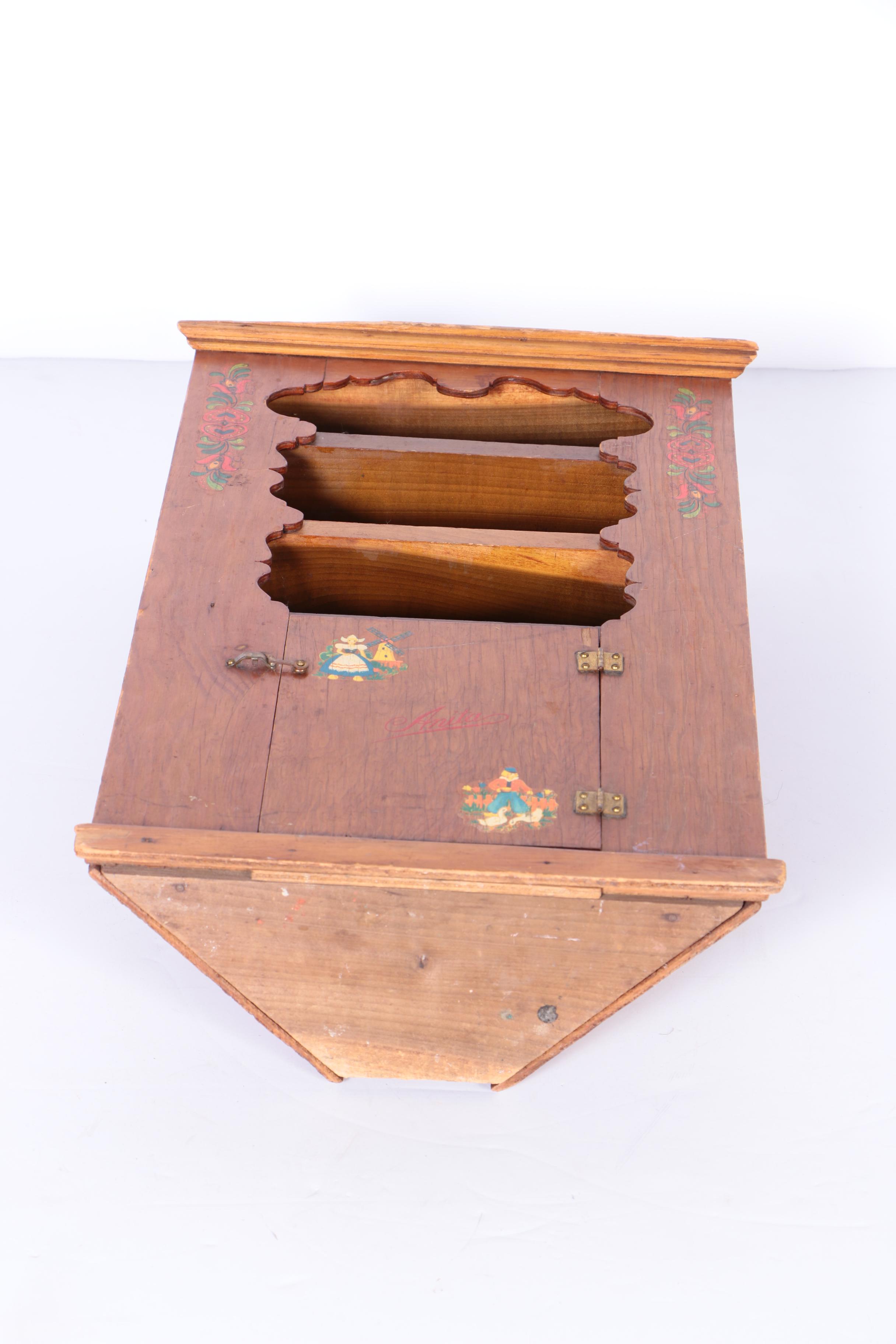 Vintage Pine Corner Cabinet