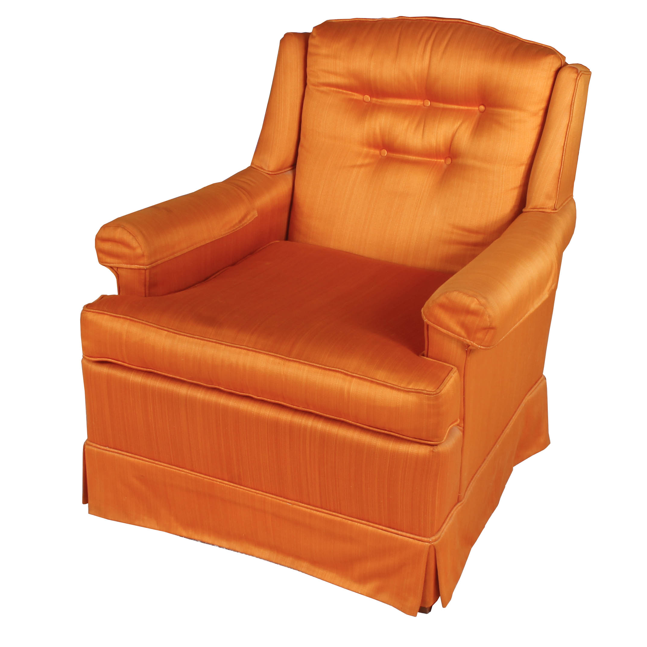 Vintage "Traditional Classics" Orange Armchair by Ethan Allen