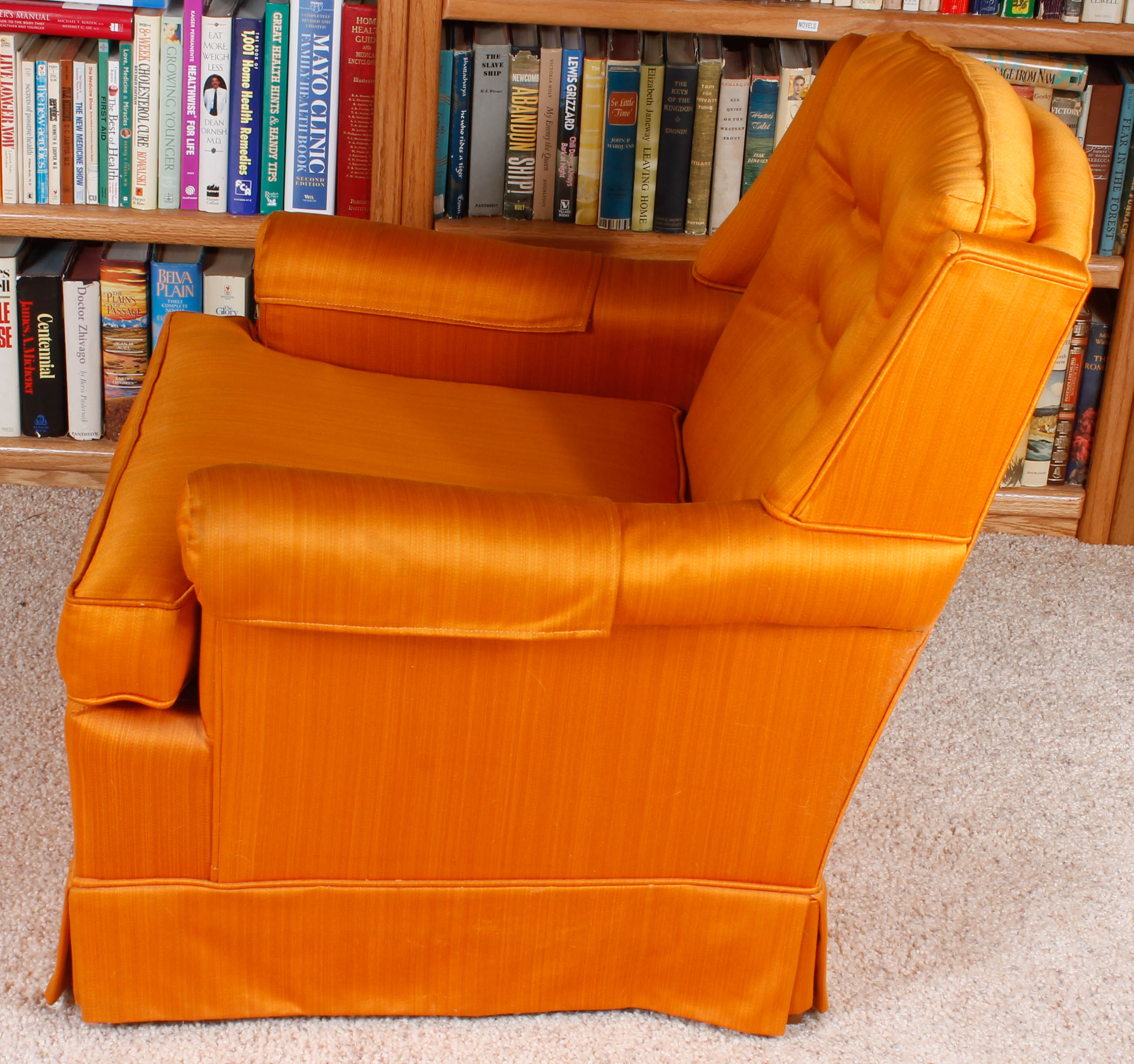 Vintage "Traditional Classics" Orange Armchair by Ethan Allen