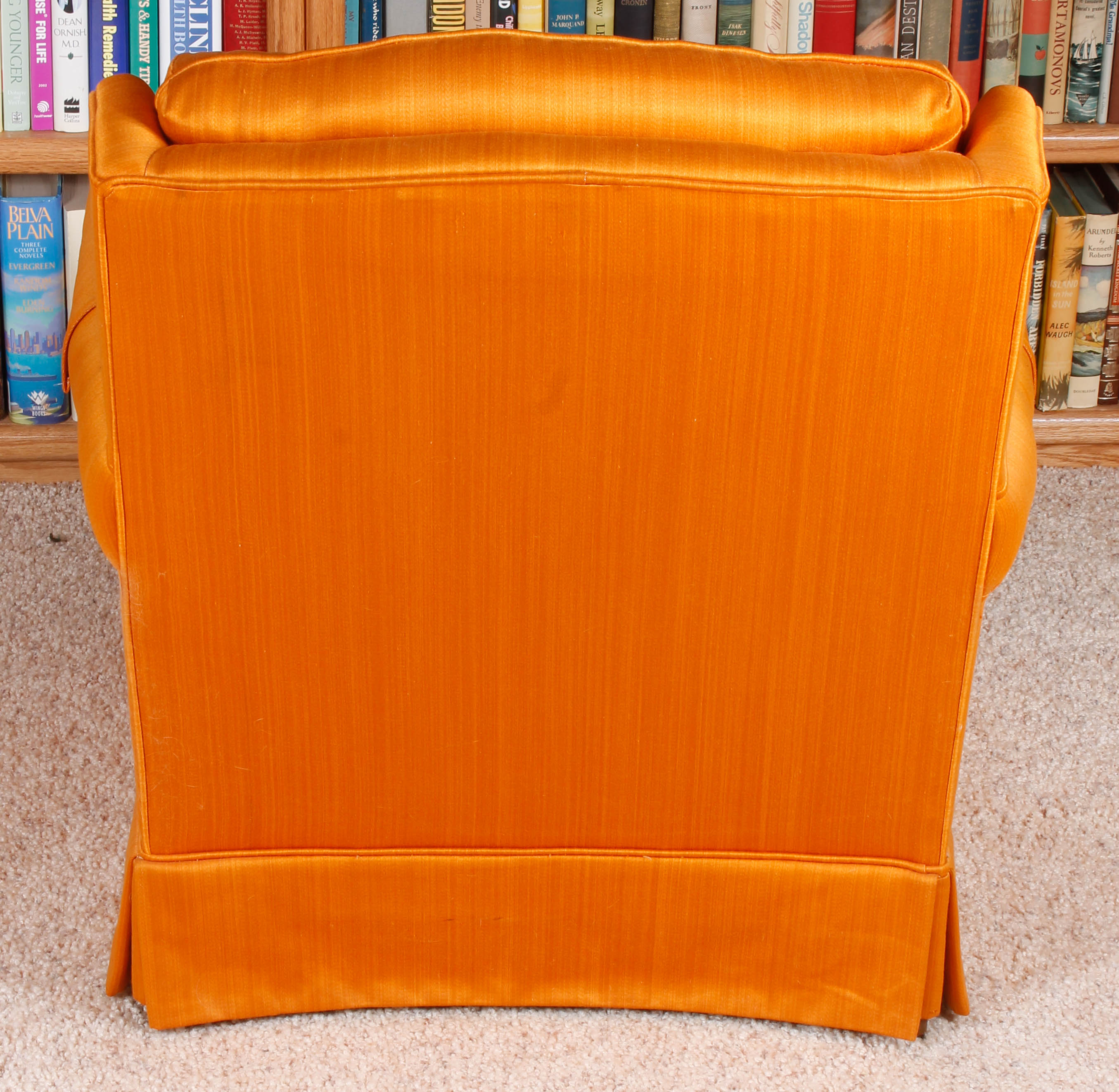 Vintage "Traditional Classics" Orange Armchair by Ethan Allen