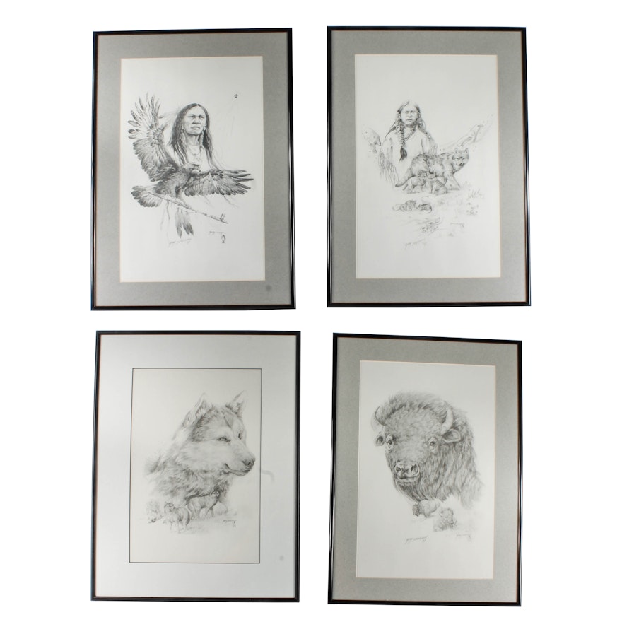 Set of Framed Prints After Mary Selfridge
