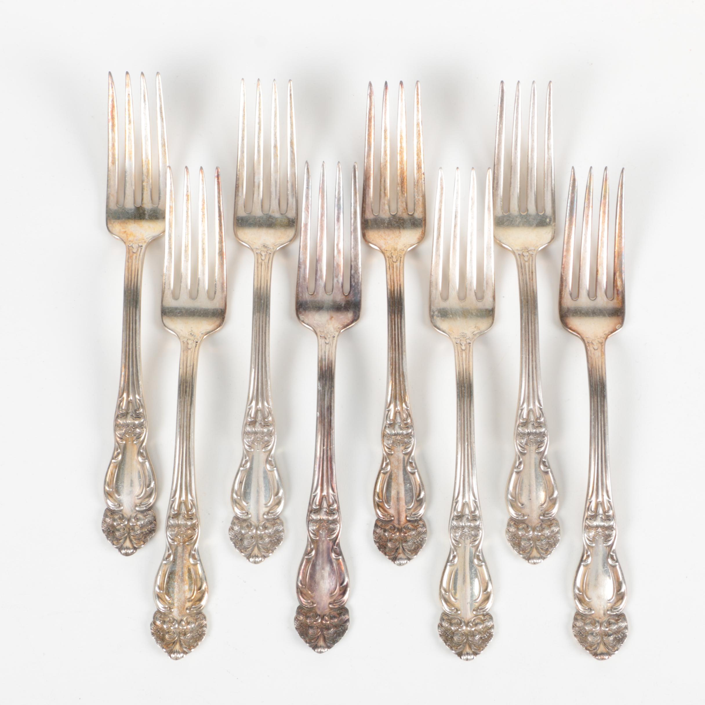 Reed & Barton "Tiger Lily/Festivity" Silver Plated Flatware Set