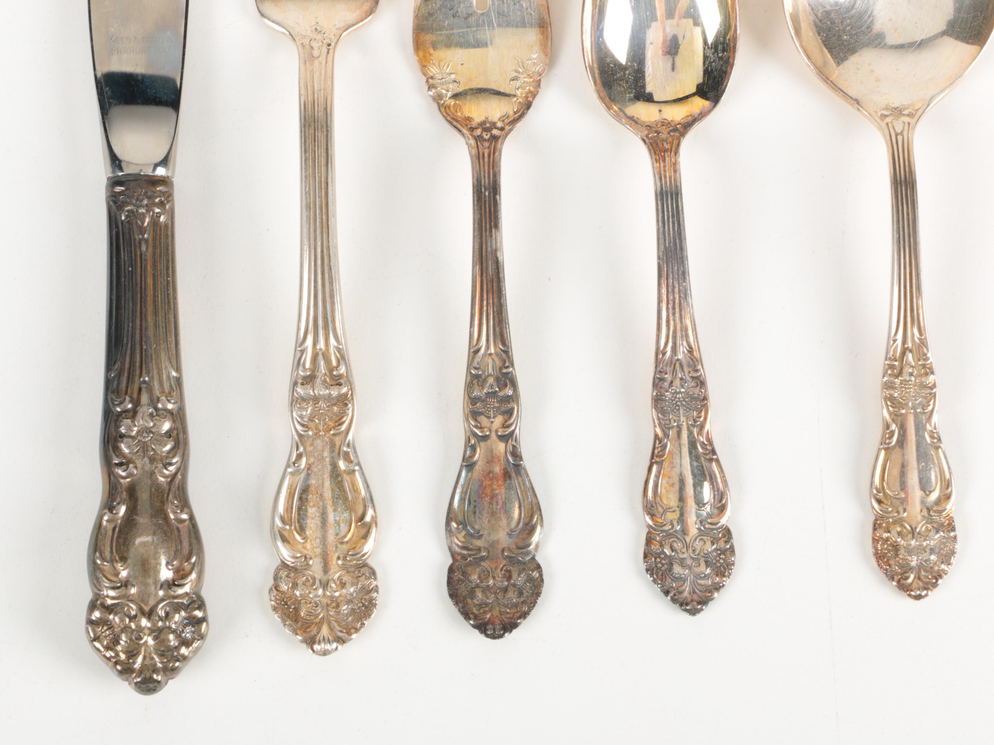 Reed & Barton "Tiger Lily/Festivity" Silver Plated Flatware Set