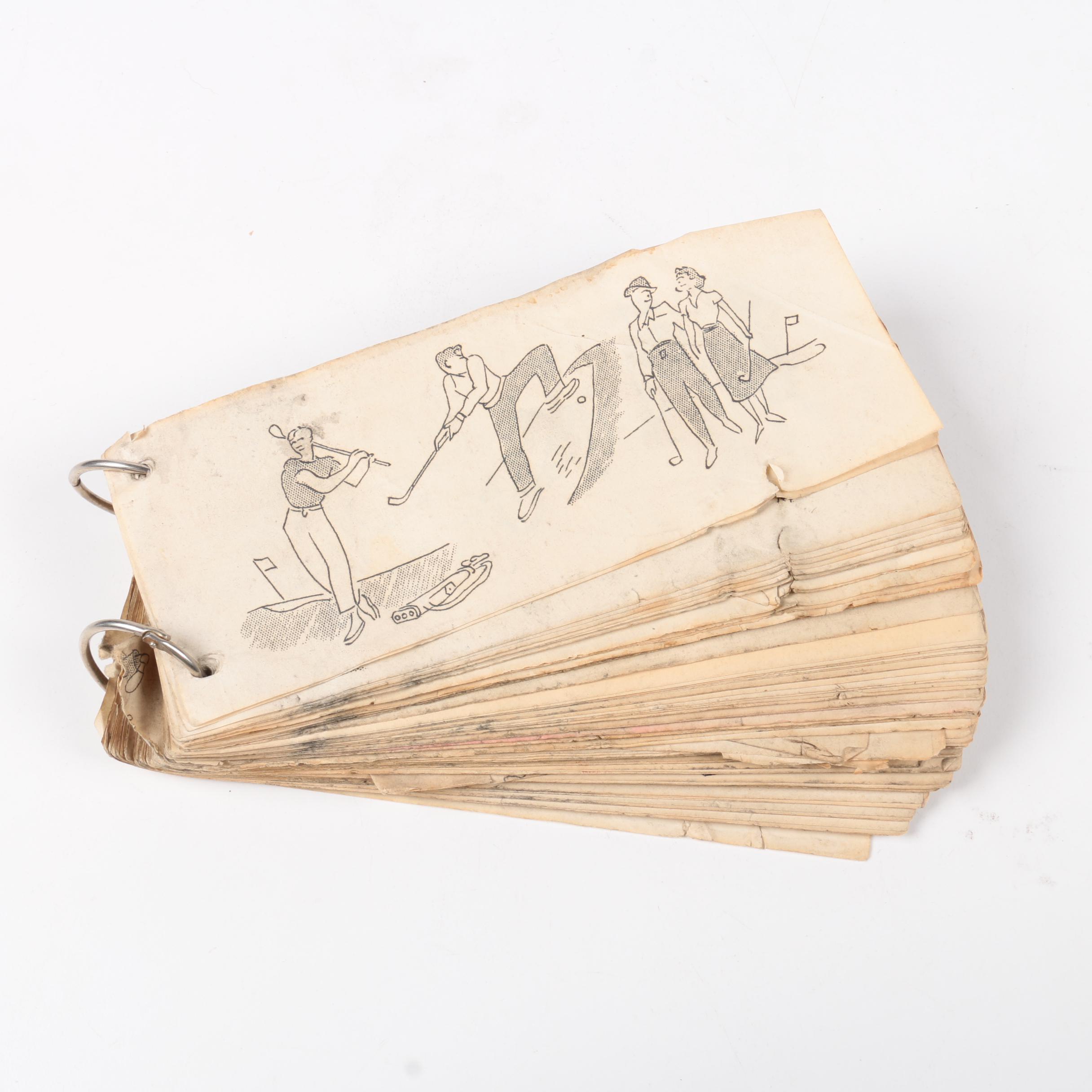 Vintage Flip Art Book