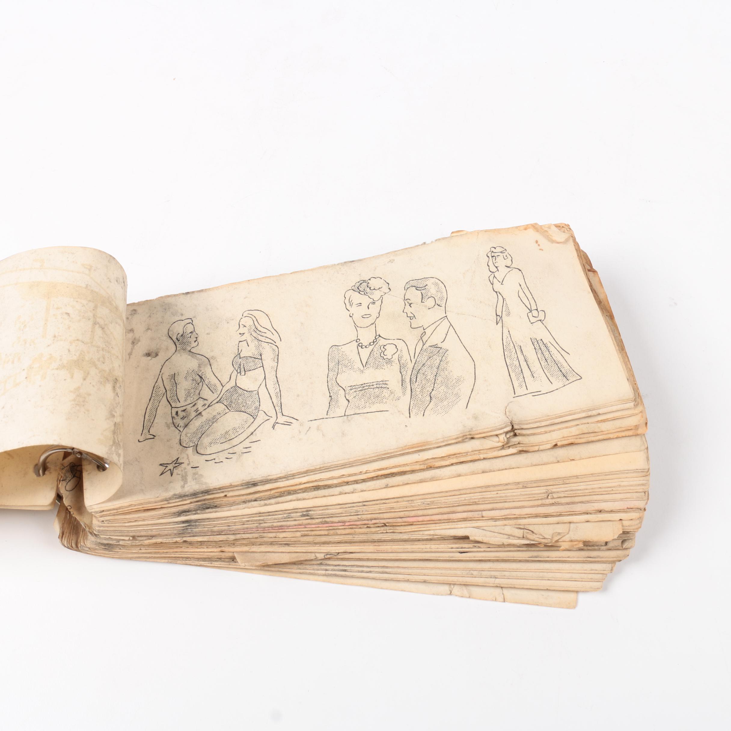 Vintage Flip Art Book