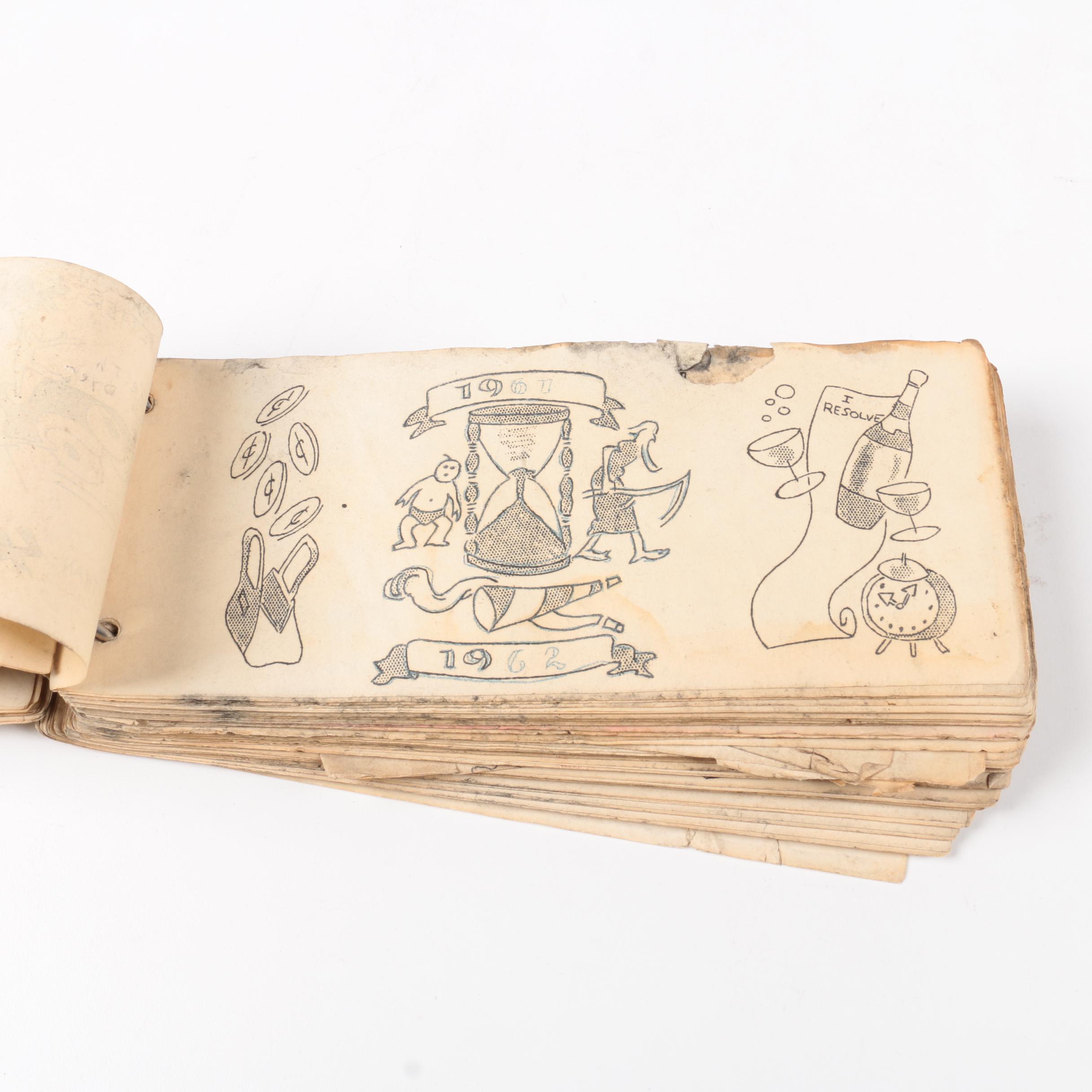 Vintage Flip Art Book