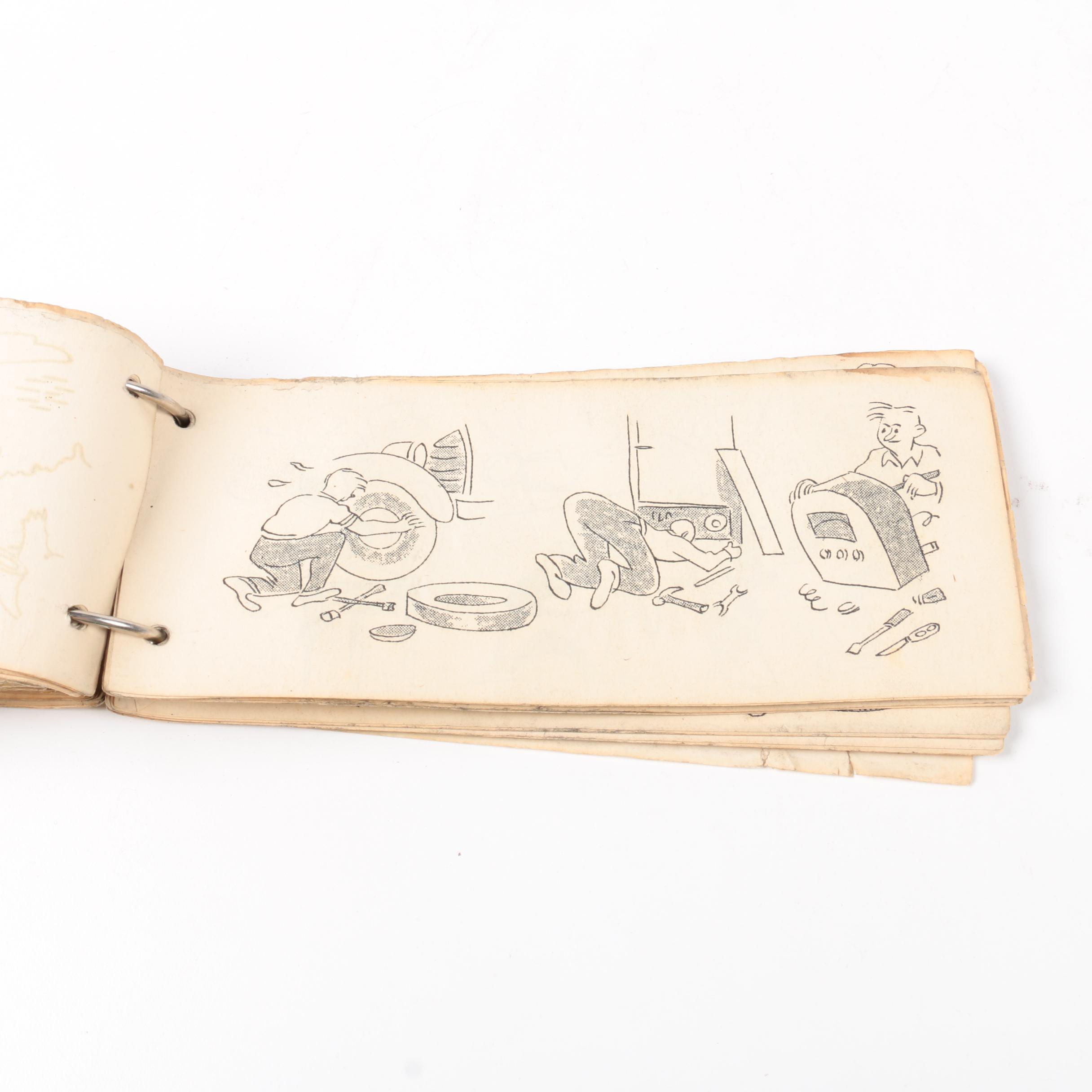 Vintage Flip Art Book