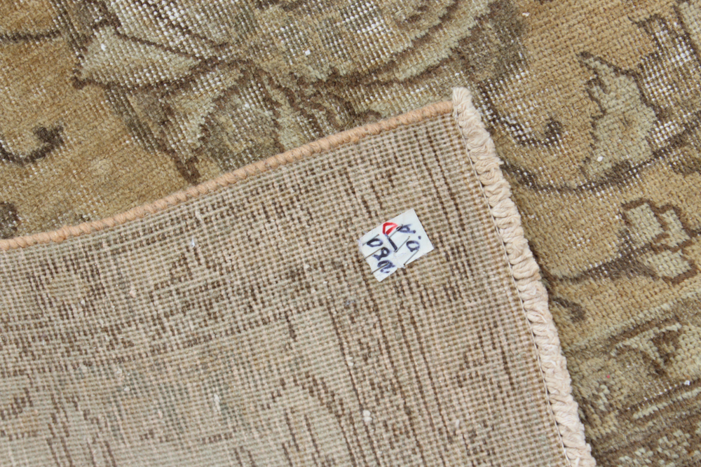 Hand-Knotted Antique Persian Tabriz Rug