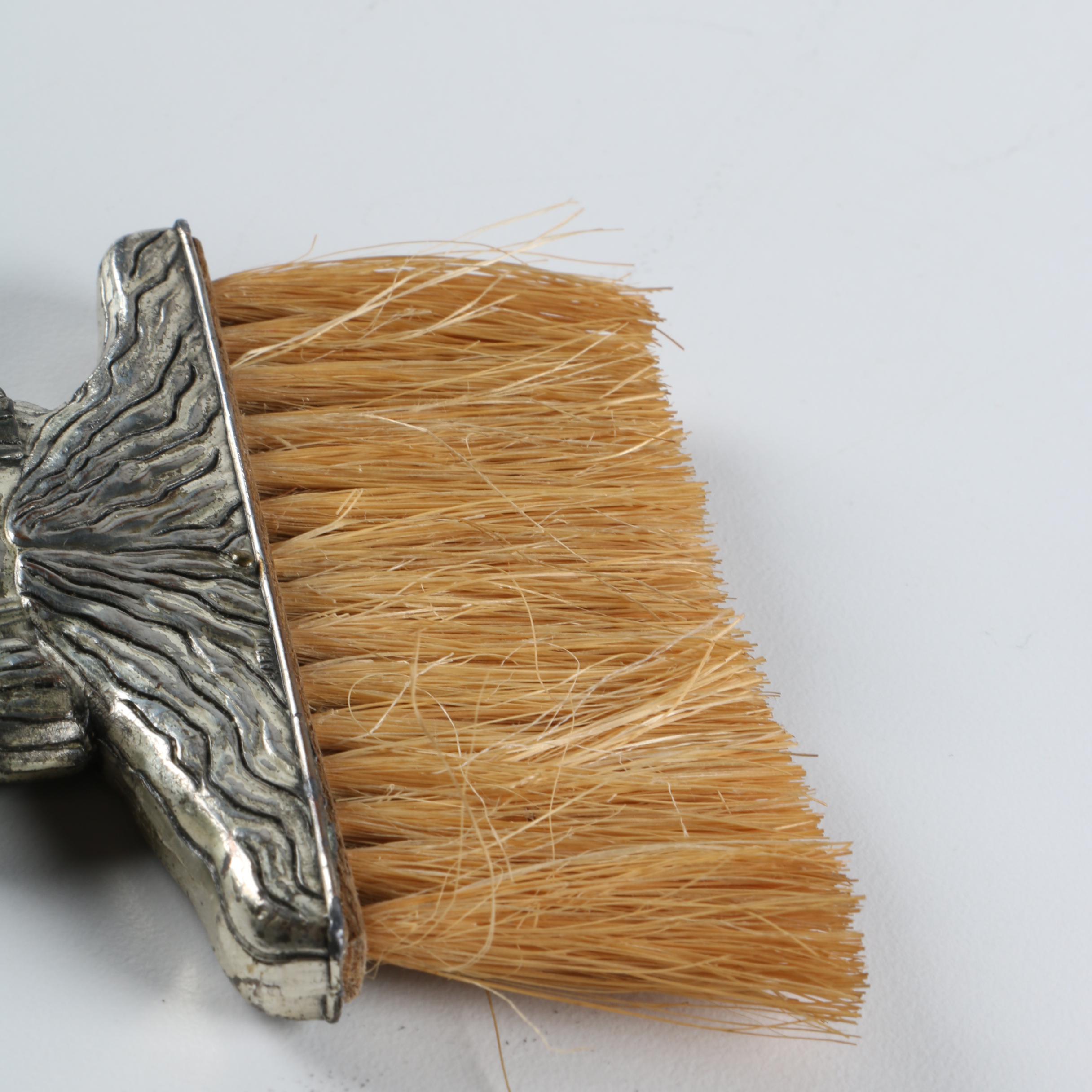 Vintage Silver Plate Crinoline Lady Crumb Brush