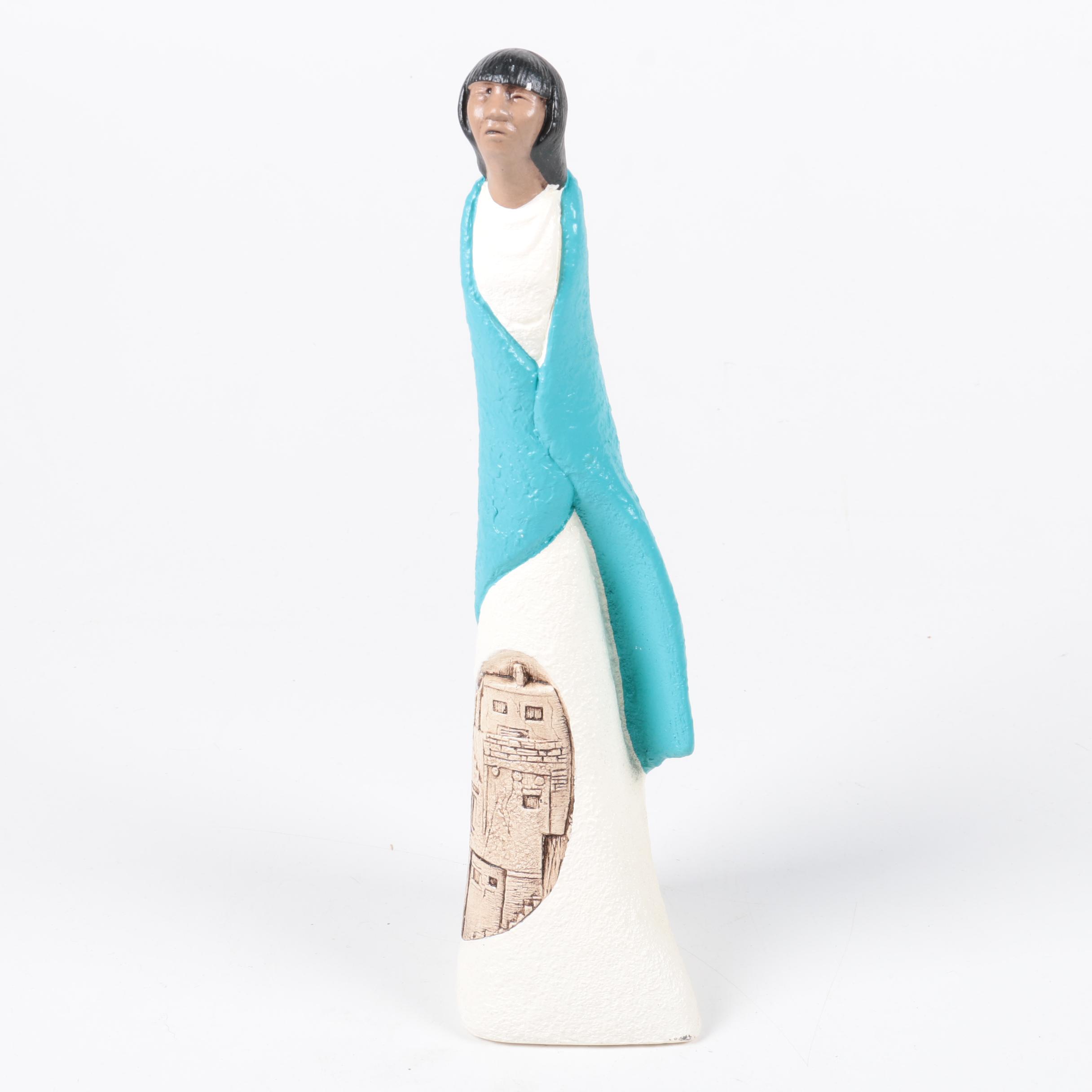 Jobeth Maize Signed "Dawn Breeze" Clay Sculpture