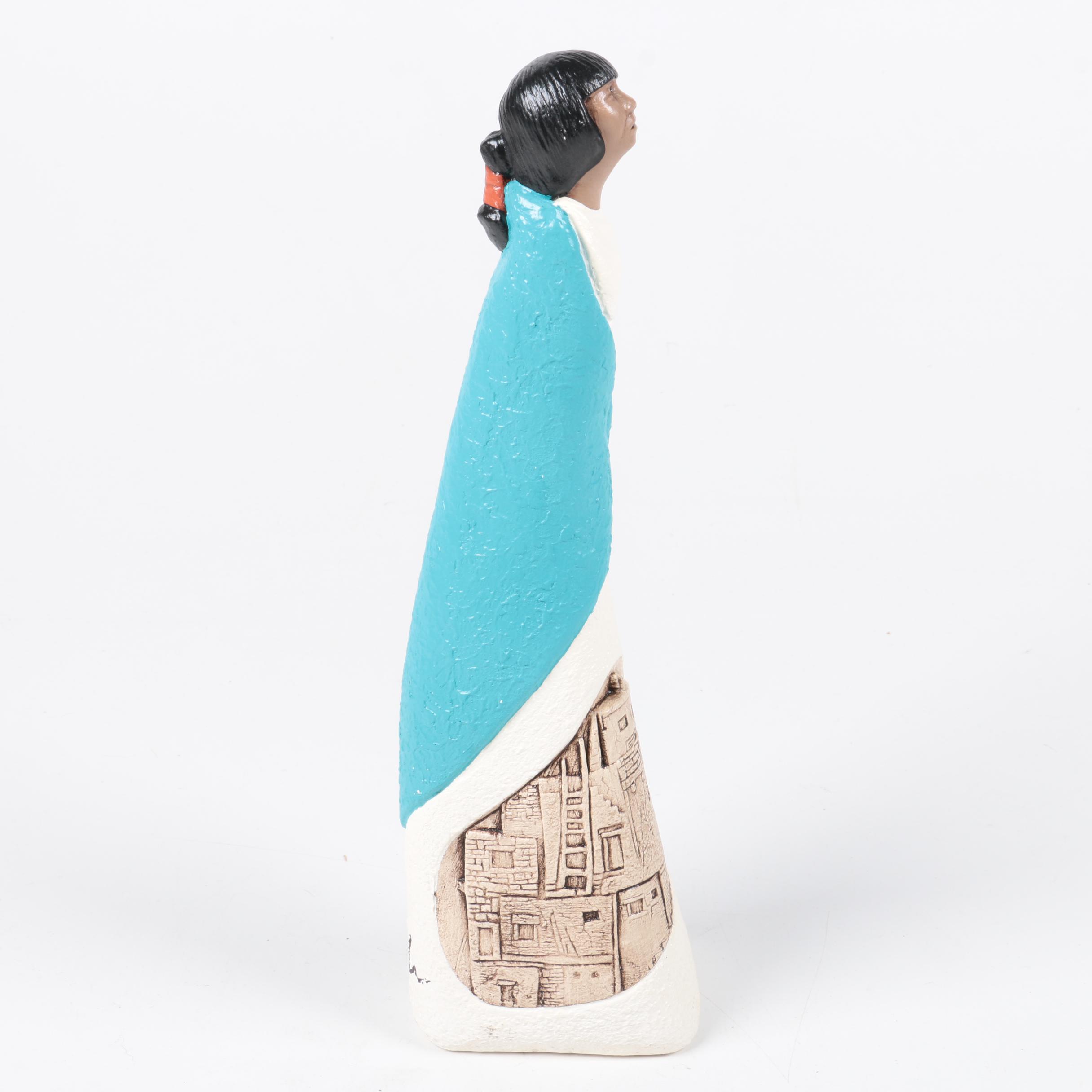 Jobeth Maize Signed "Dawn Breeze" Clay Sculpture