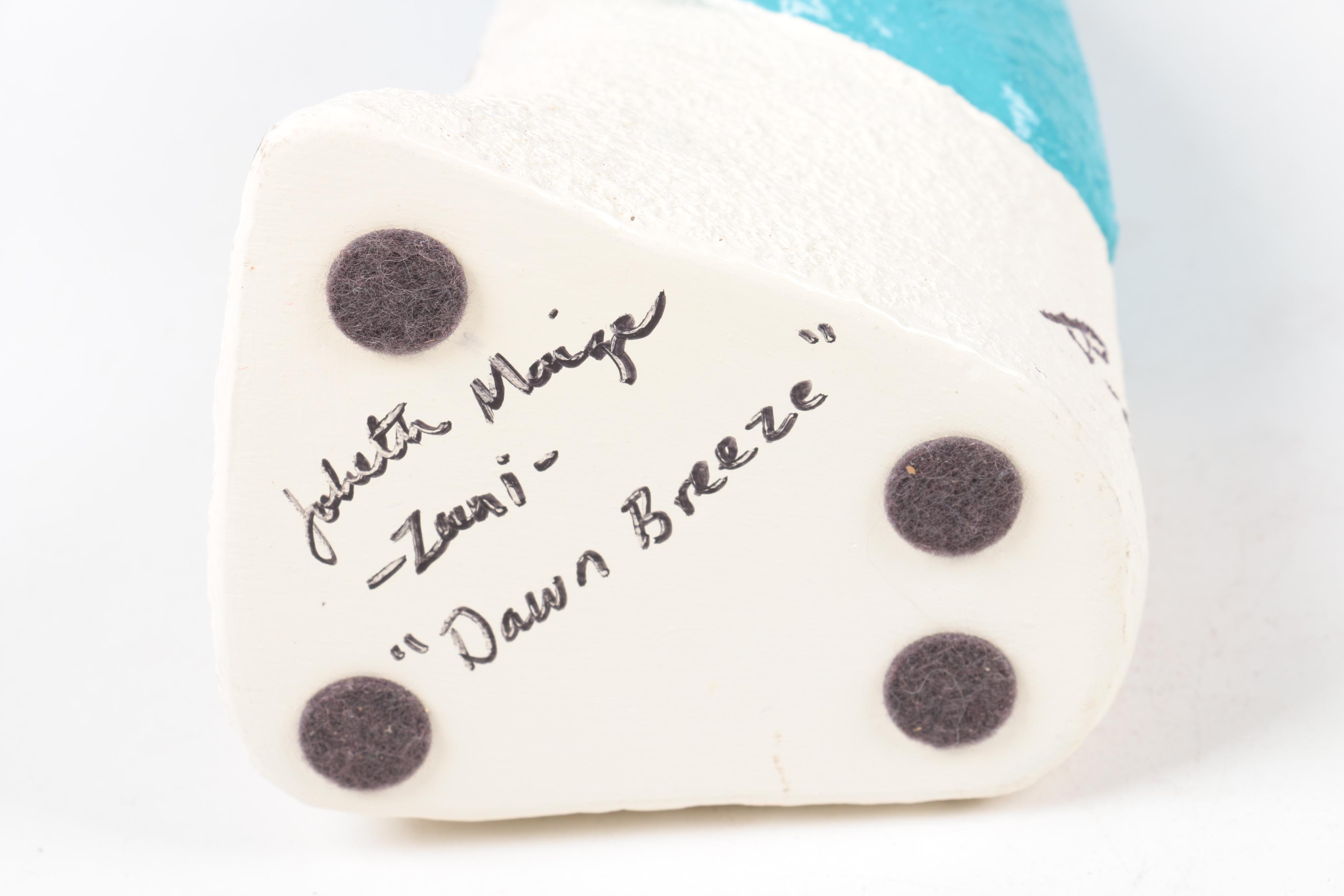 Jobeth Maize Signed "Dawn Breeze" Clay Sculpture