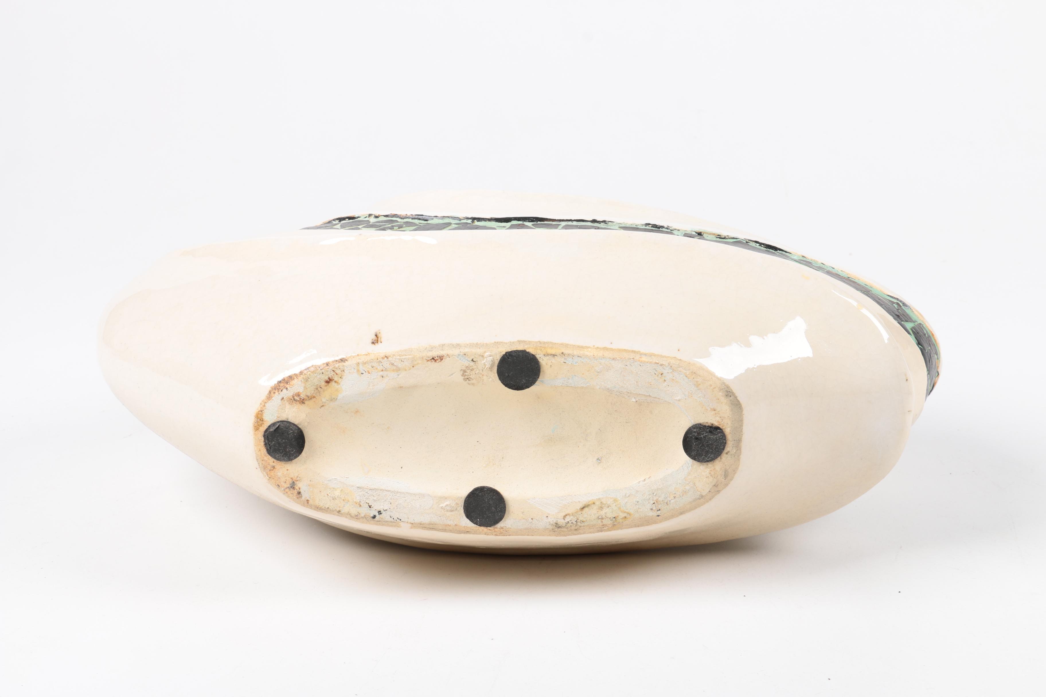 Ceramic and Copper Vase