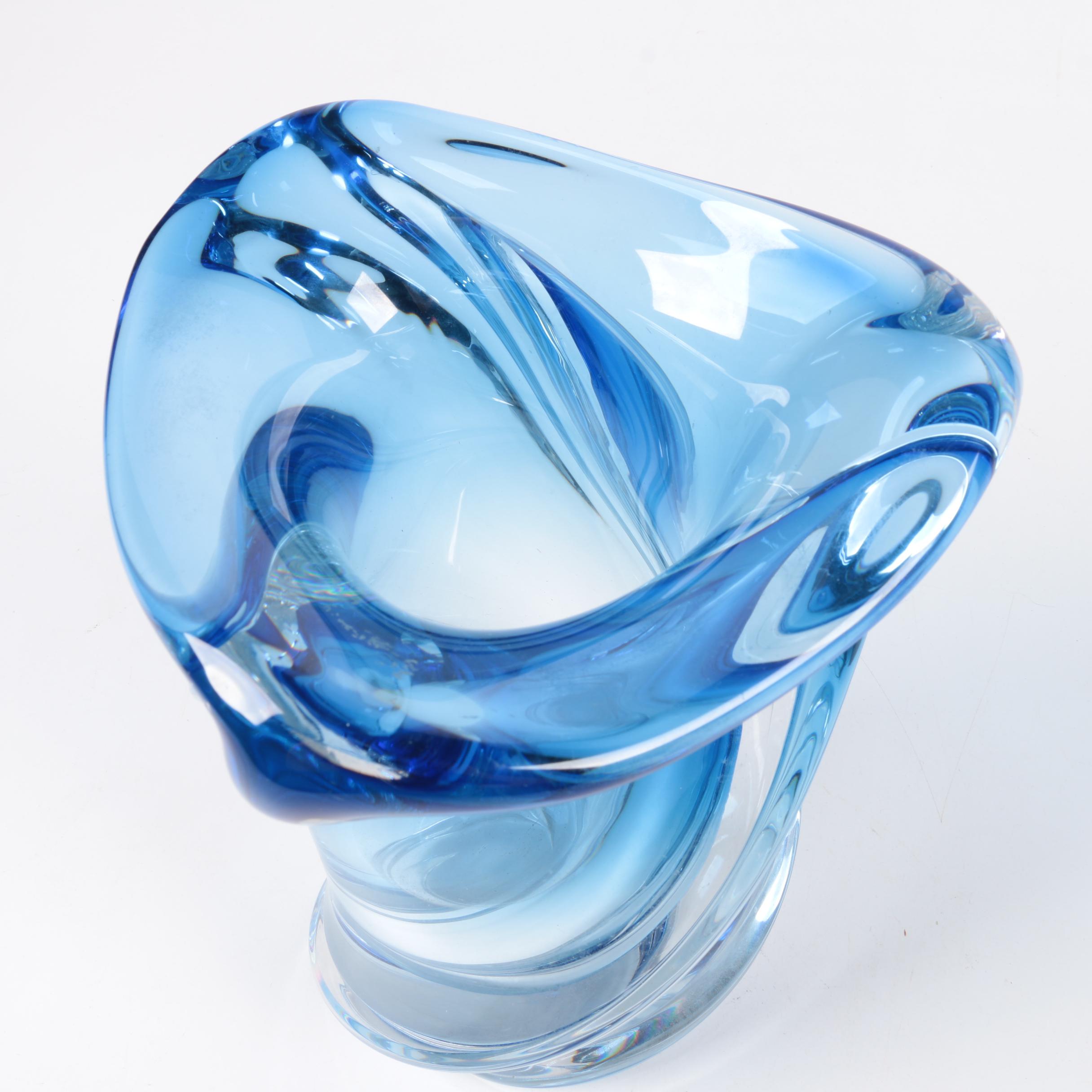 Blown Crystal Vase